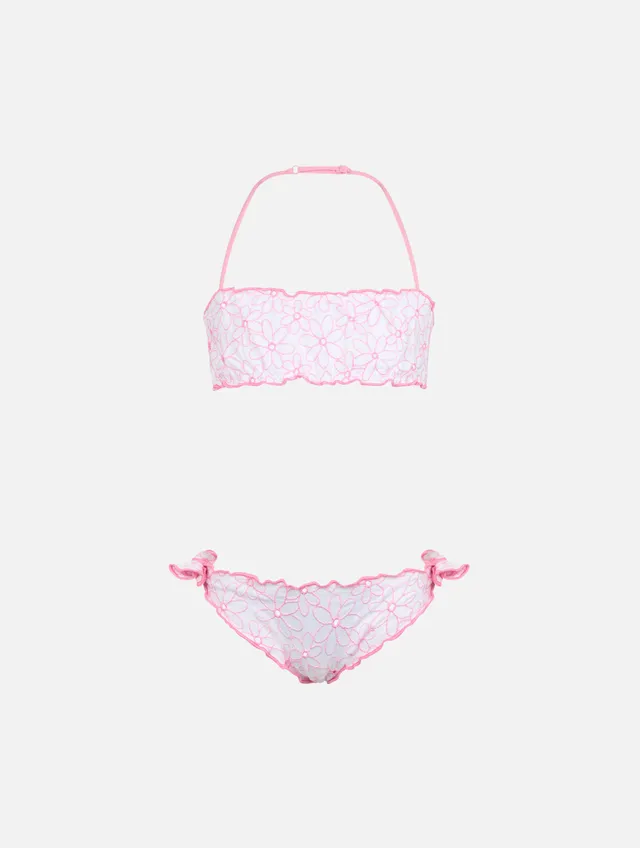 mc2-saint-barth-emy-bikini-fascia-bambina-bianco-con-ricamo-margherite image 1