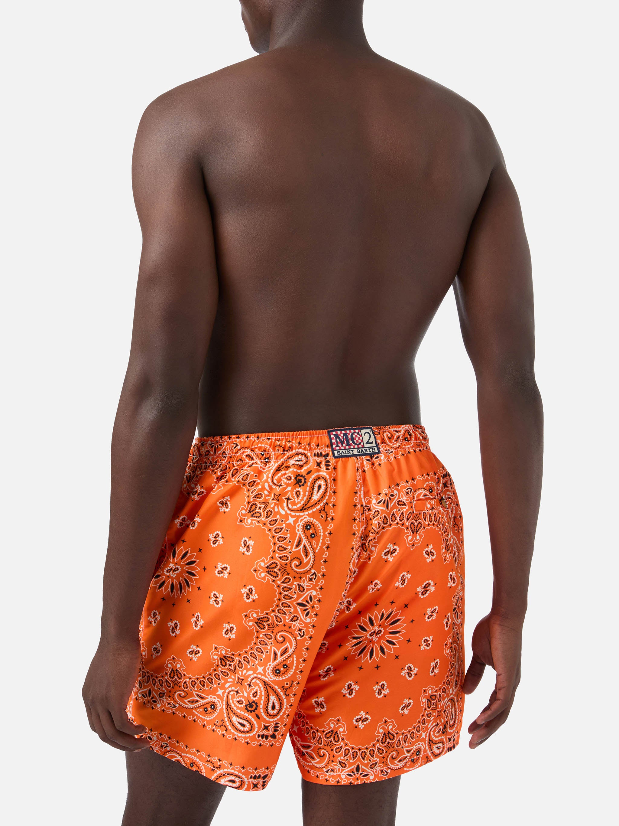 mc2-saint-barth-costume-mare-caprese-uomo-stampa-bandana-arancione image 5