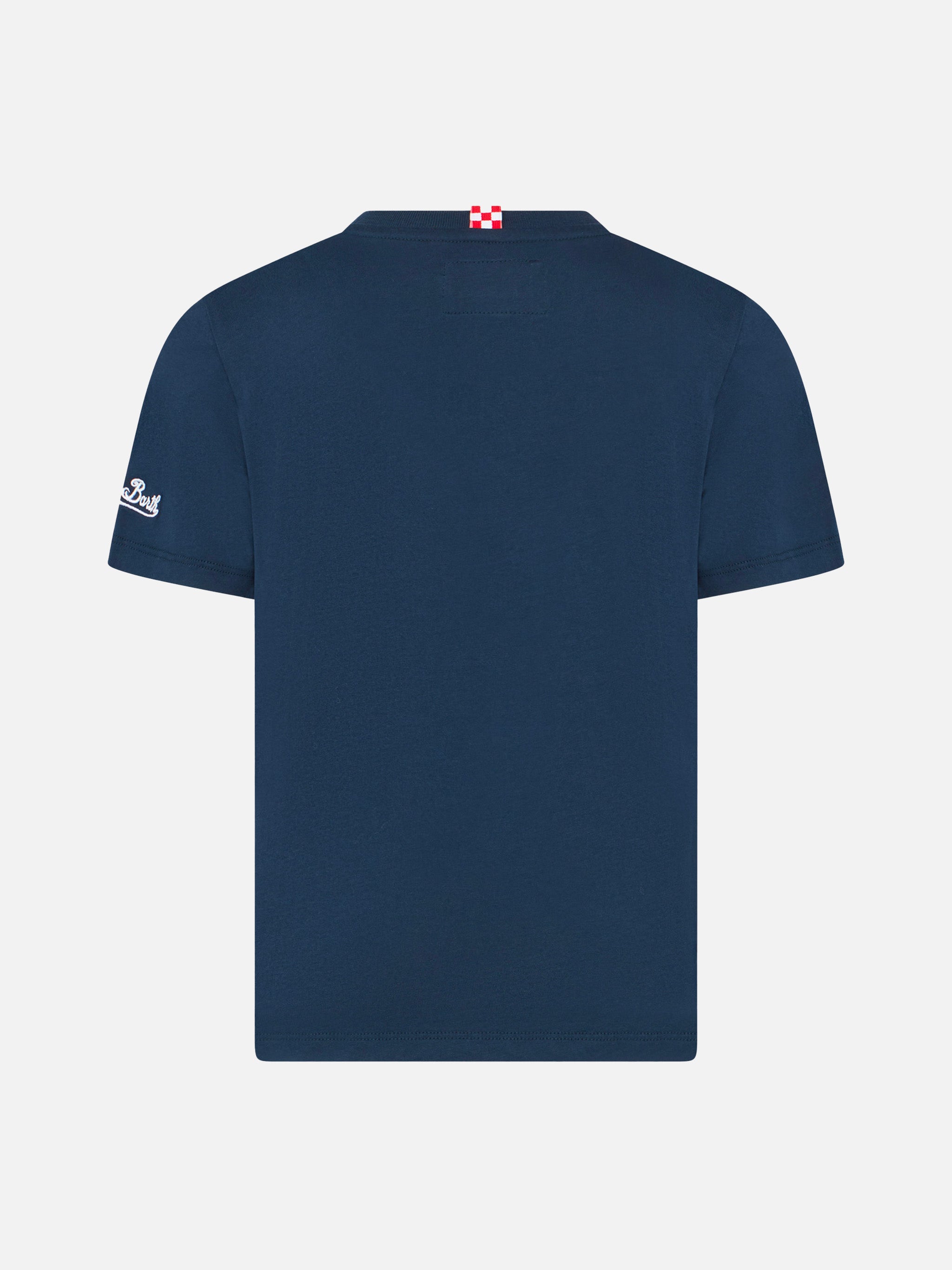 mc2-saint-barth-t-shirt-bambino-in-cotone-blu-stampa-dinosauri image 3