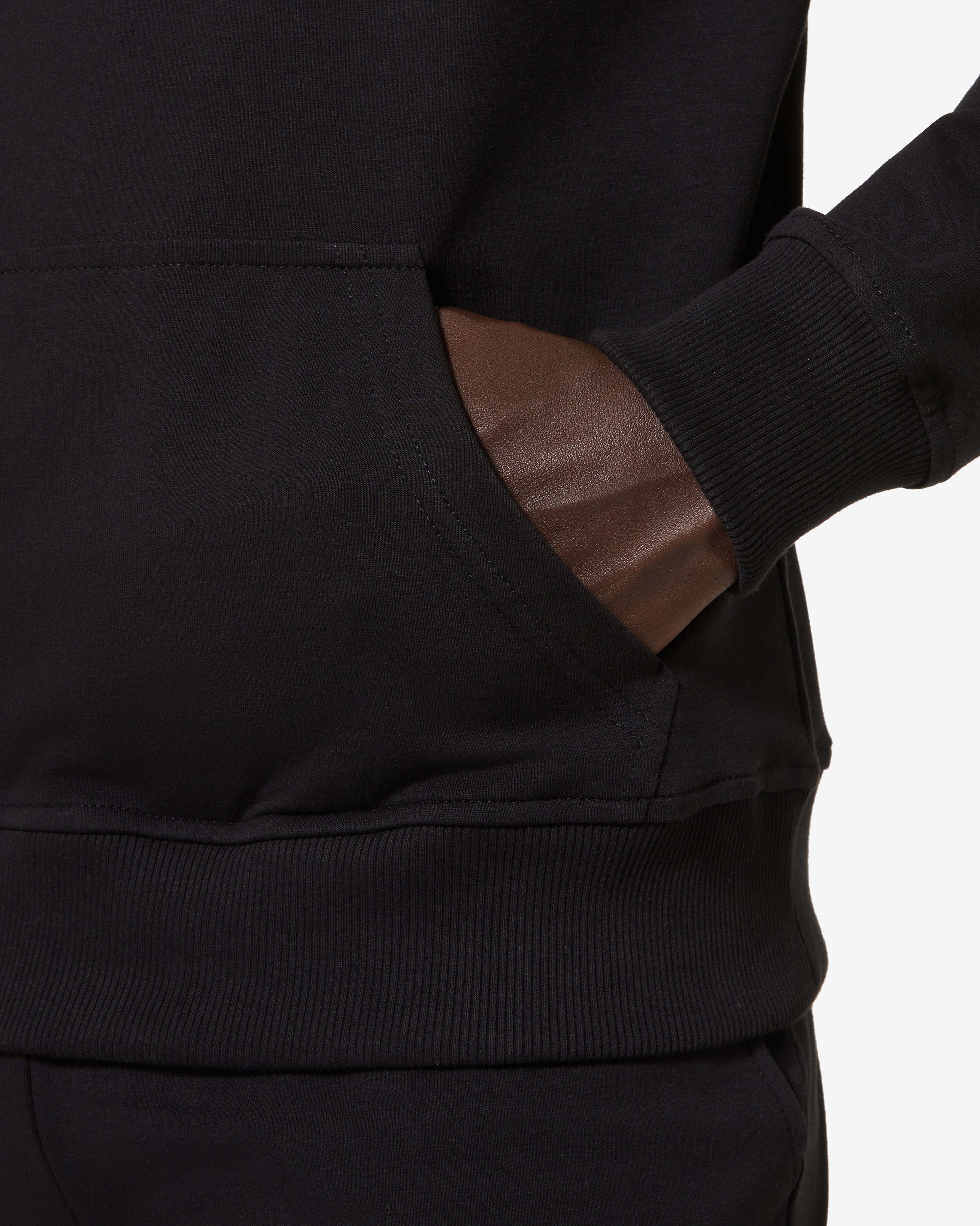 australian-collage-hoodie-felpa-con-cappuccio-in-cotone-nero image 5