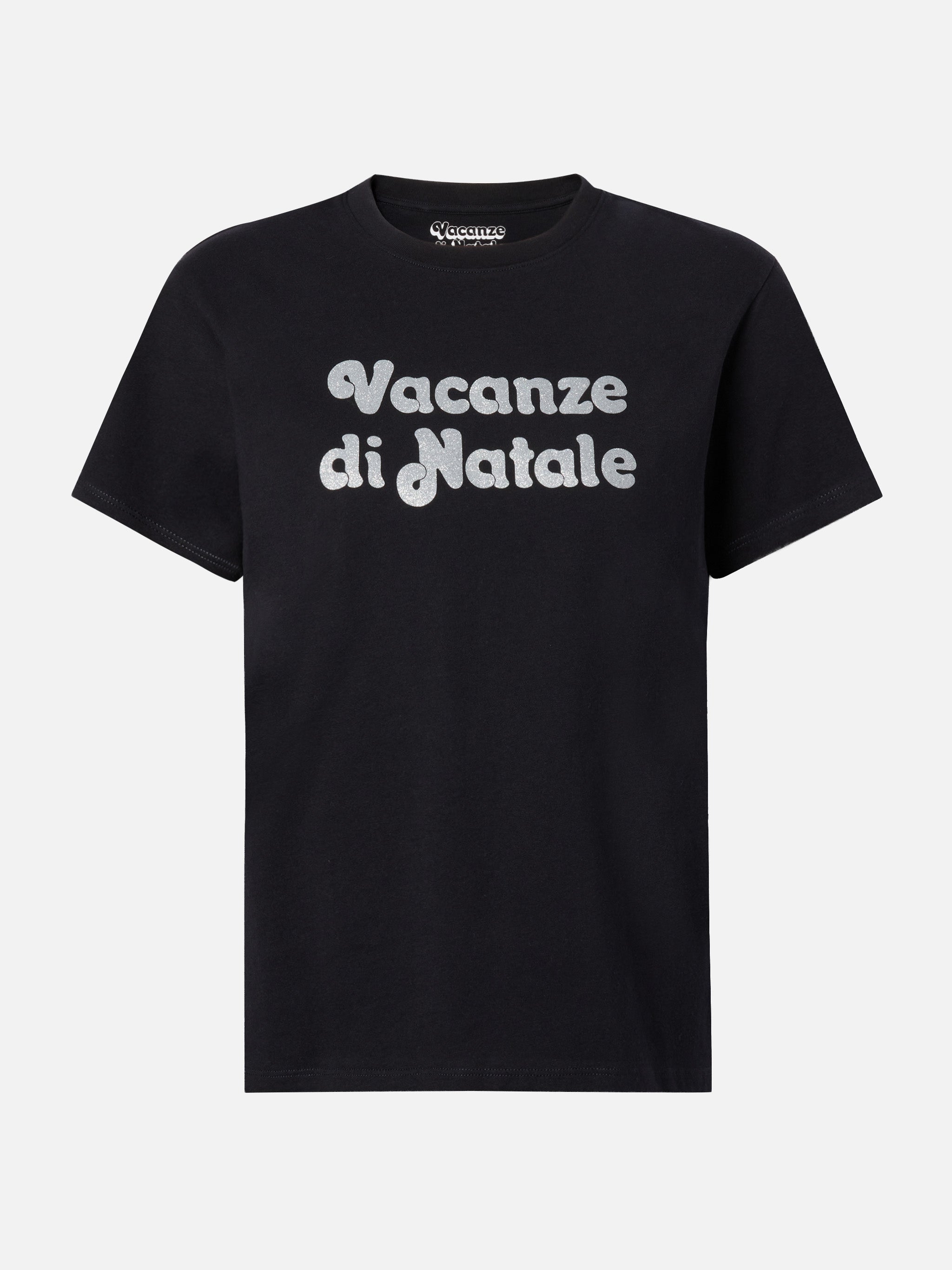 mc2-saint-barth-t-shirt-emilie-donna-in-cotone-nero-con-glitter-vacanze-di-natal image 1