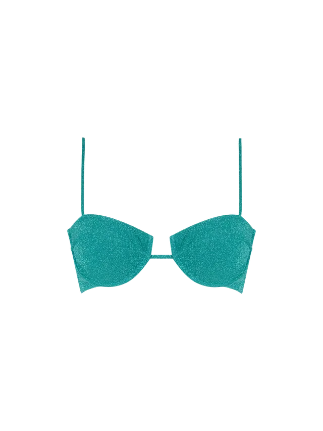 top-a-bralette-mc2-saint-barth-salina-con-ferretto-in-lurex-verde-petrolio image 1