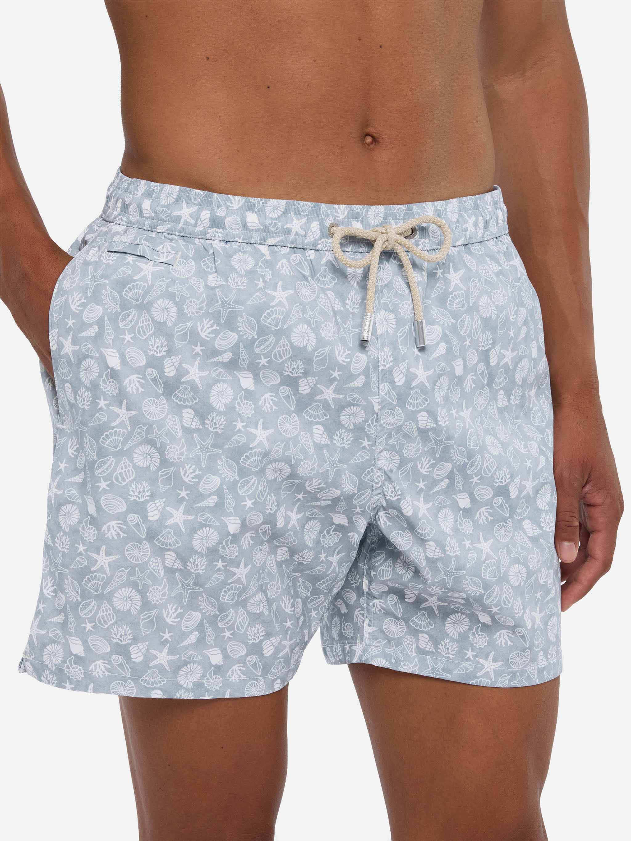mc2-saint-barth-comfort-light-costume-mare-uomo-stampa-conchiglie-grigio image 4