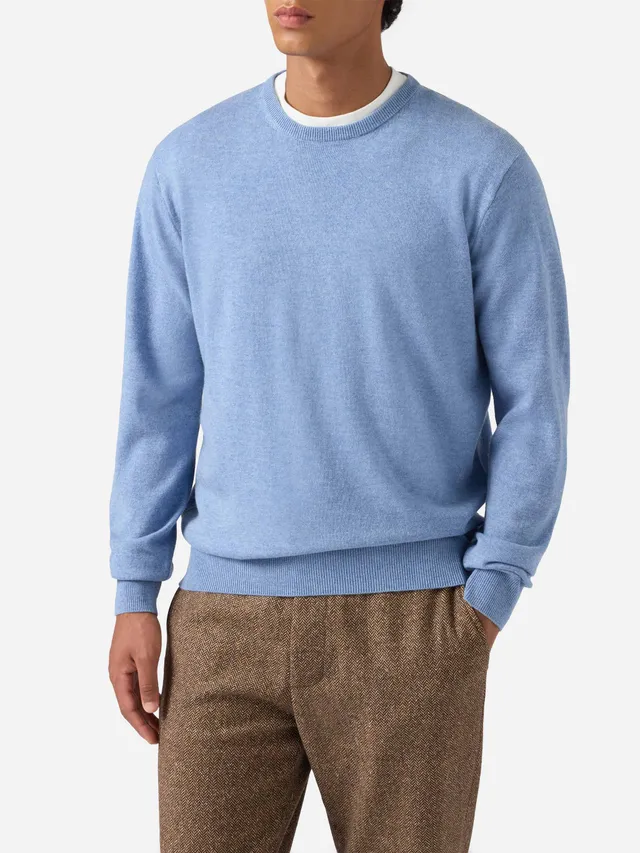 mc2-saint-barth-maglione-regent-lana-merino-cashmere-azzurro-uomo image 1