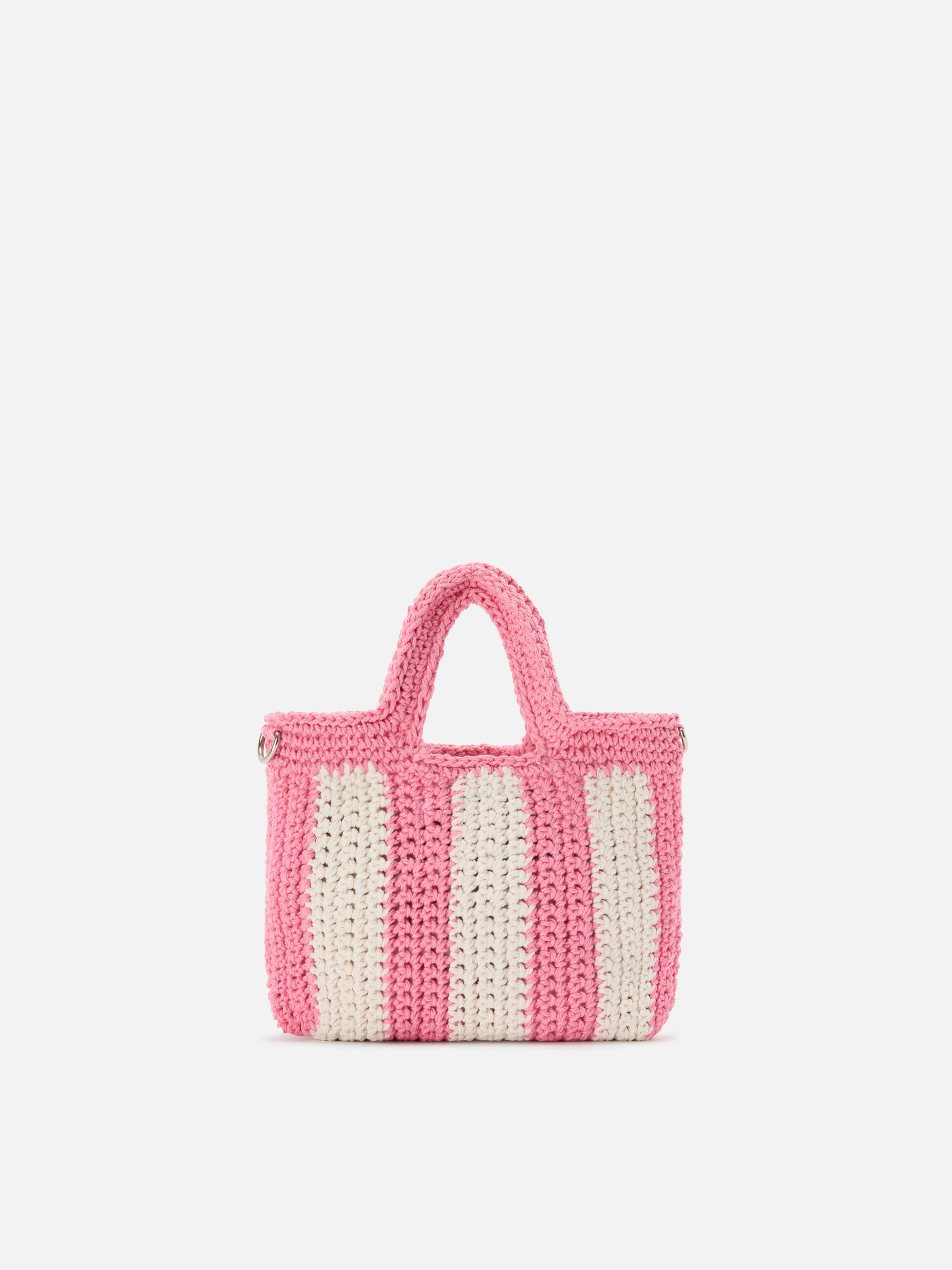 mc2-saint-barth-borsa-crochet-mini-borsa-mini-a-righe-rosa-con-logo-ricamato image 4