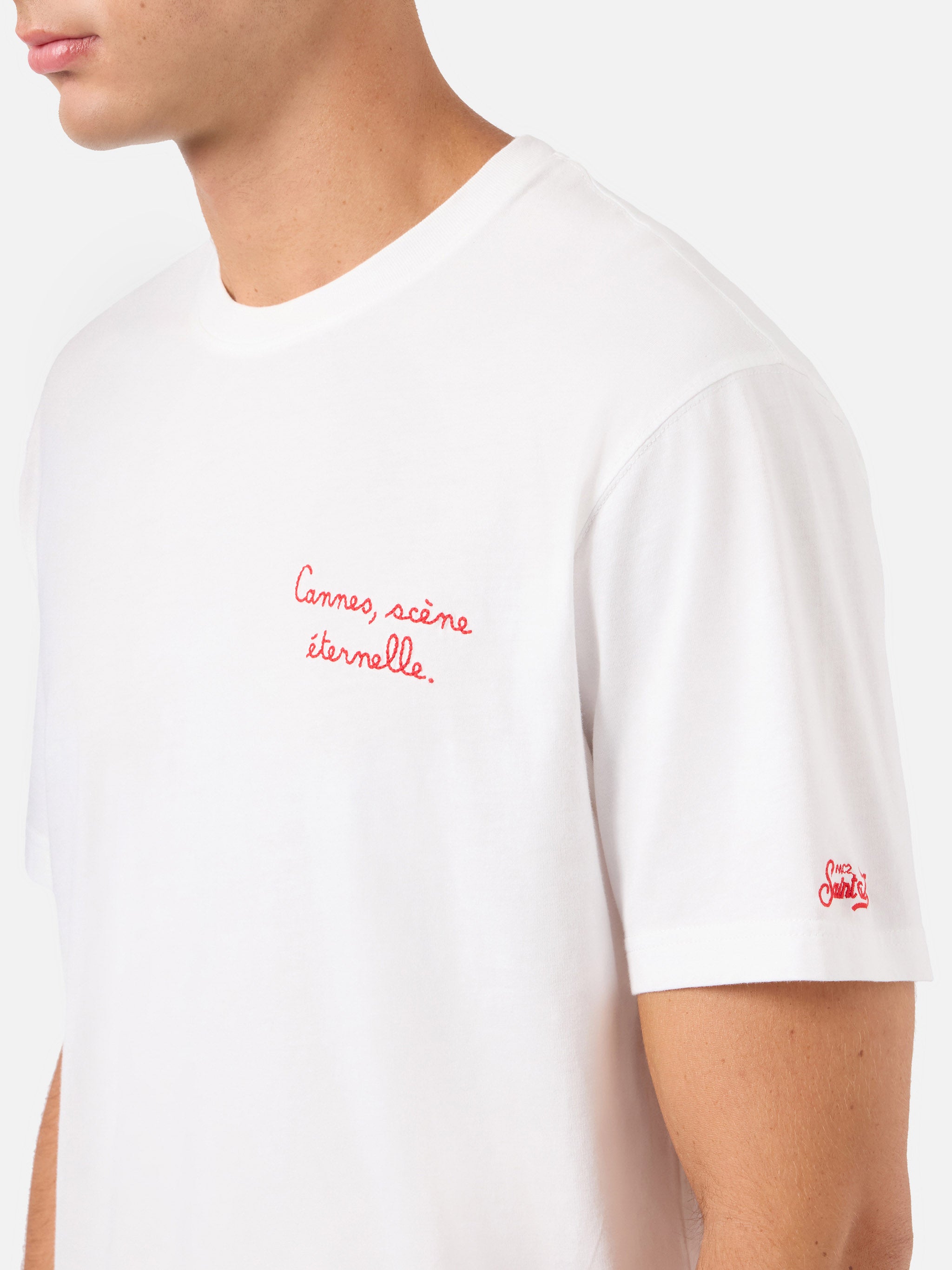 mc2-saint-barth-t-shirt-portofino-uomo-as-cannes-special-edition-bianca image 3