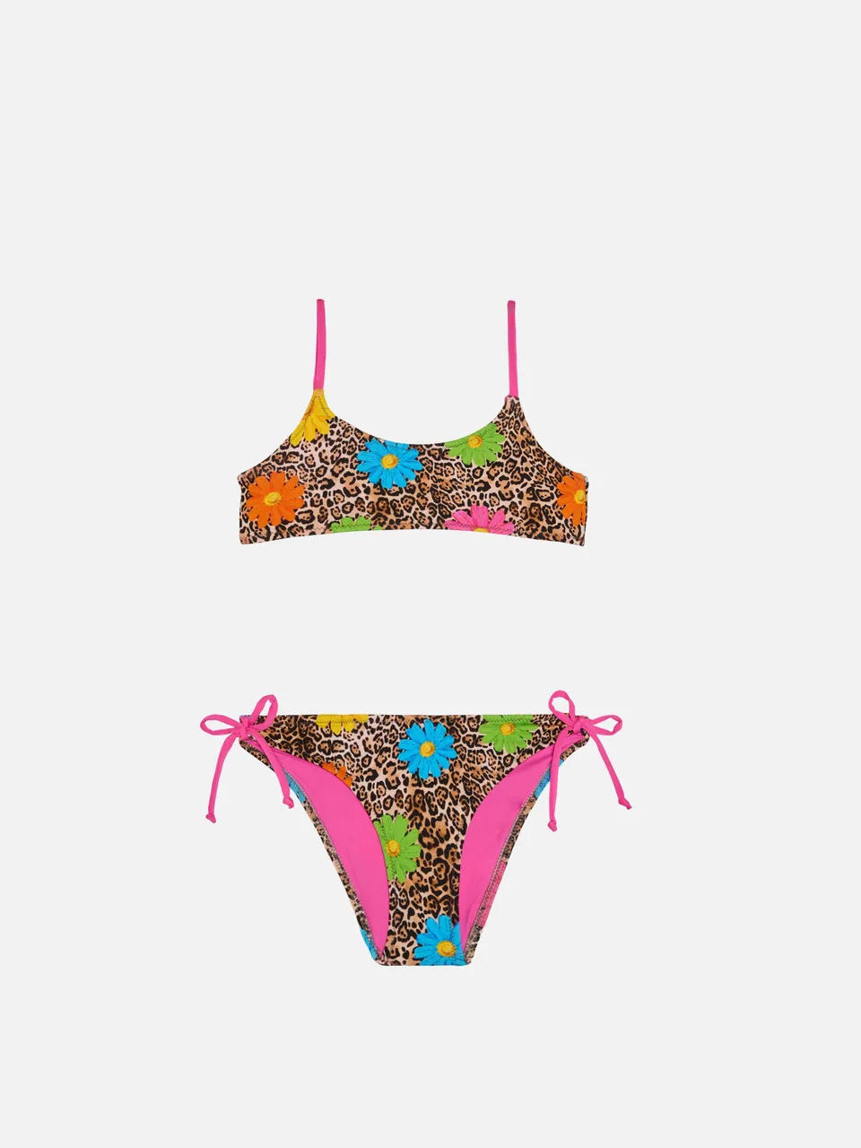 mc2-saint-barth-bikini-bambina-bralette-leopardato-con-slip-laccetti image 1