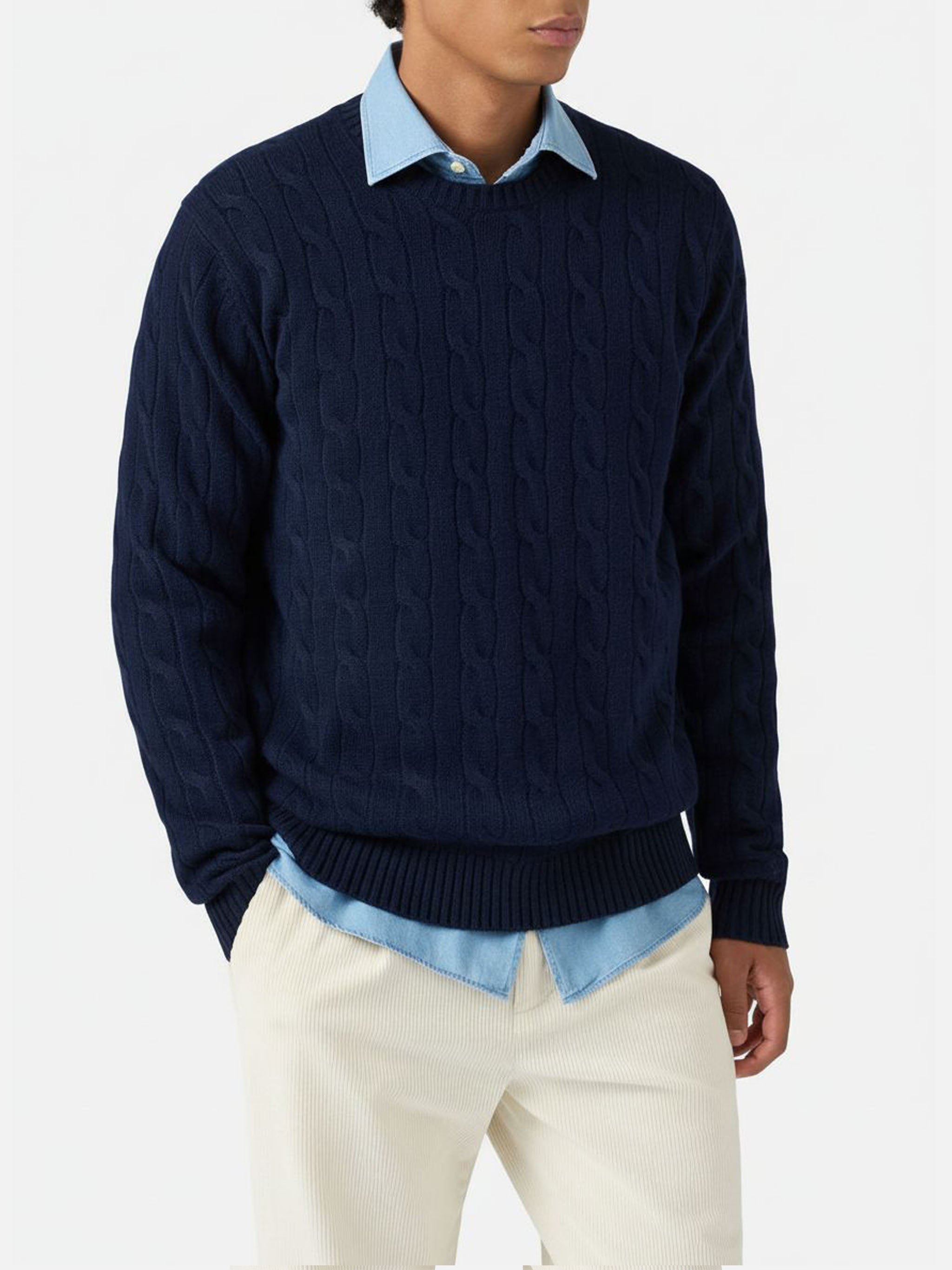 maglione-girocollo-uomo-mc2-saint-barth-regent-a-trecce-in-100-lana-merino-blu-n image 1