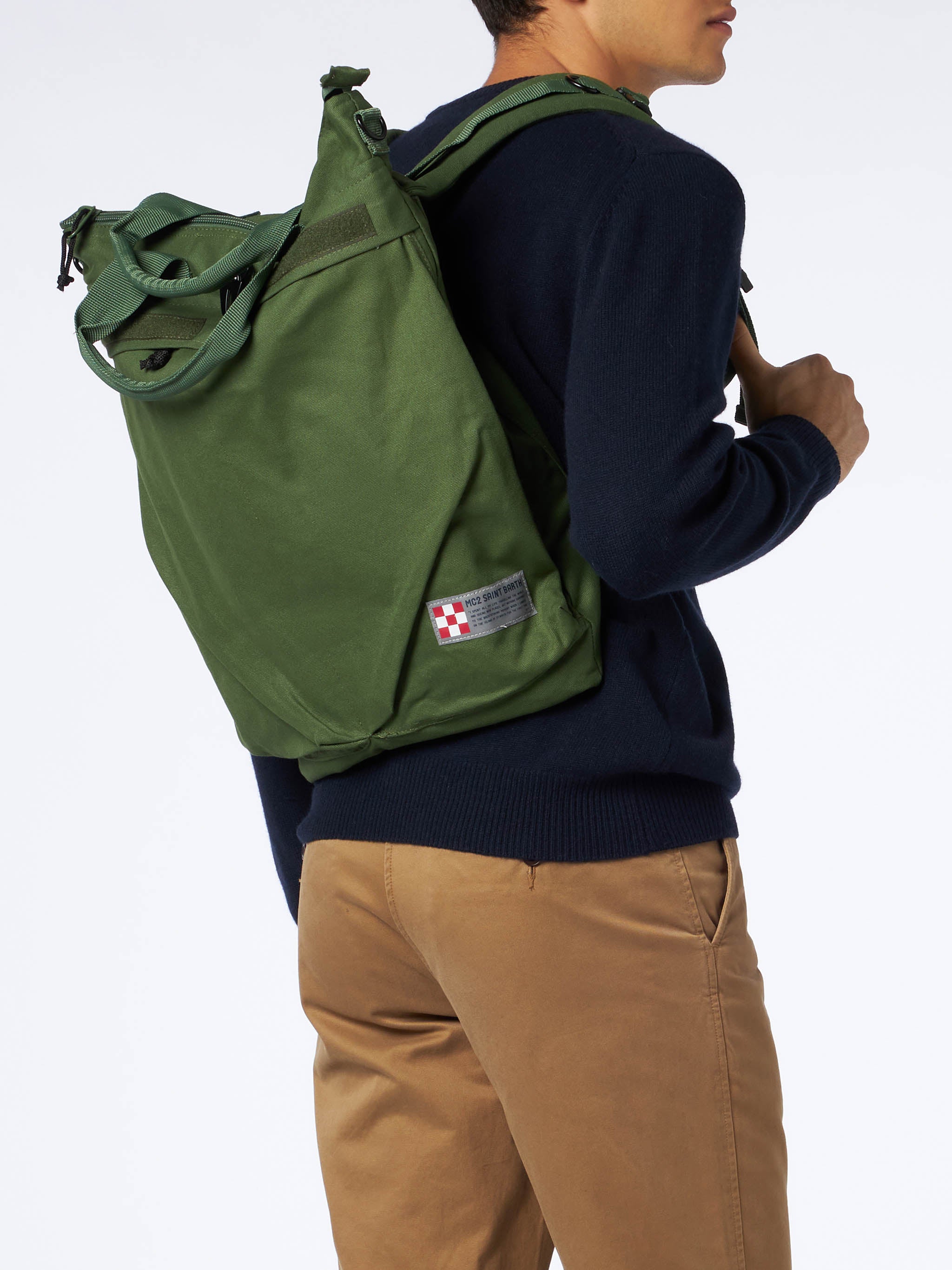 mc2-saint-barth-zaino-tela-verde-militare-50x45x13-cm image 6
