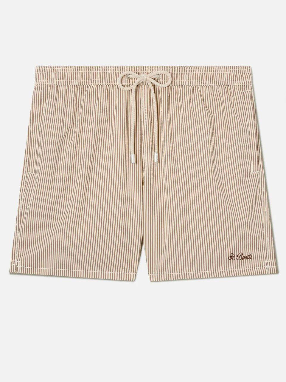 mc2-saint-barth-costume-patmos-uomo-seersucker-rigato-marrone-e-bianco image 1