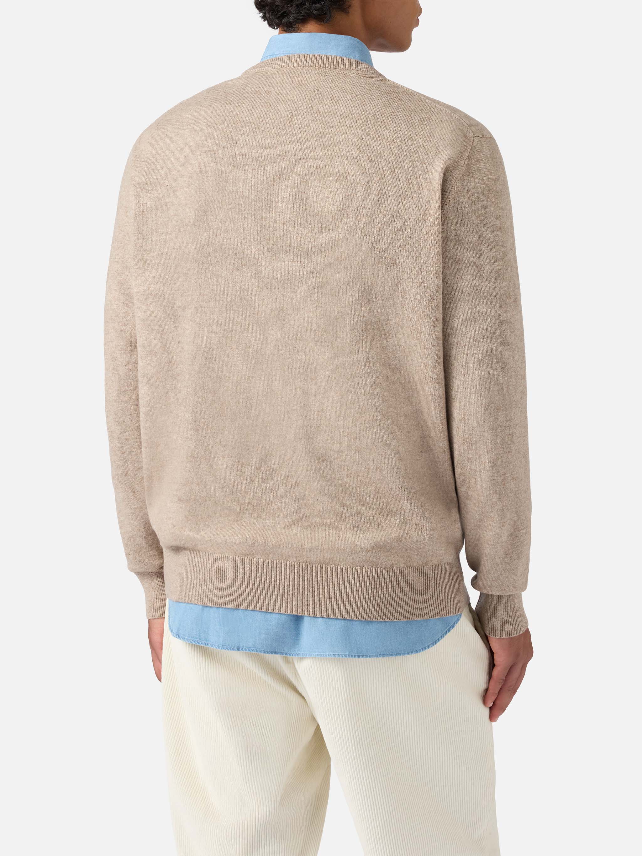 mc2-saint-barth-maglione-regent-girocollo-lana-merino-e-cashmere-kaki image 3