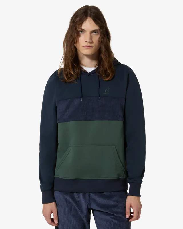 australian-style-hoodie-felpa-corduroy-blu-navy-con-cappuccio image 1