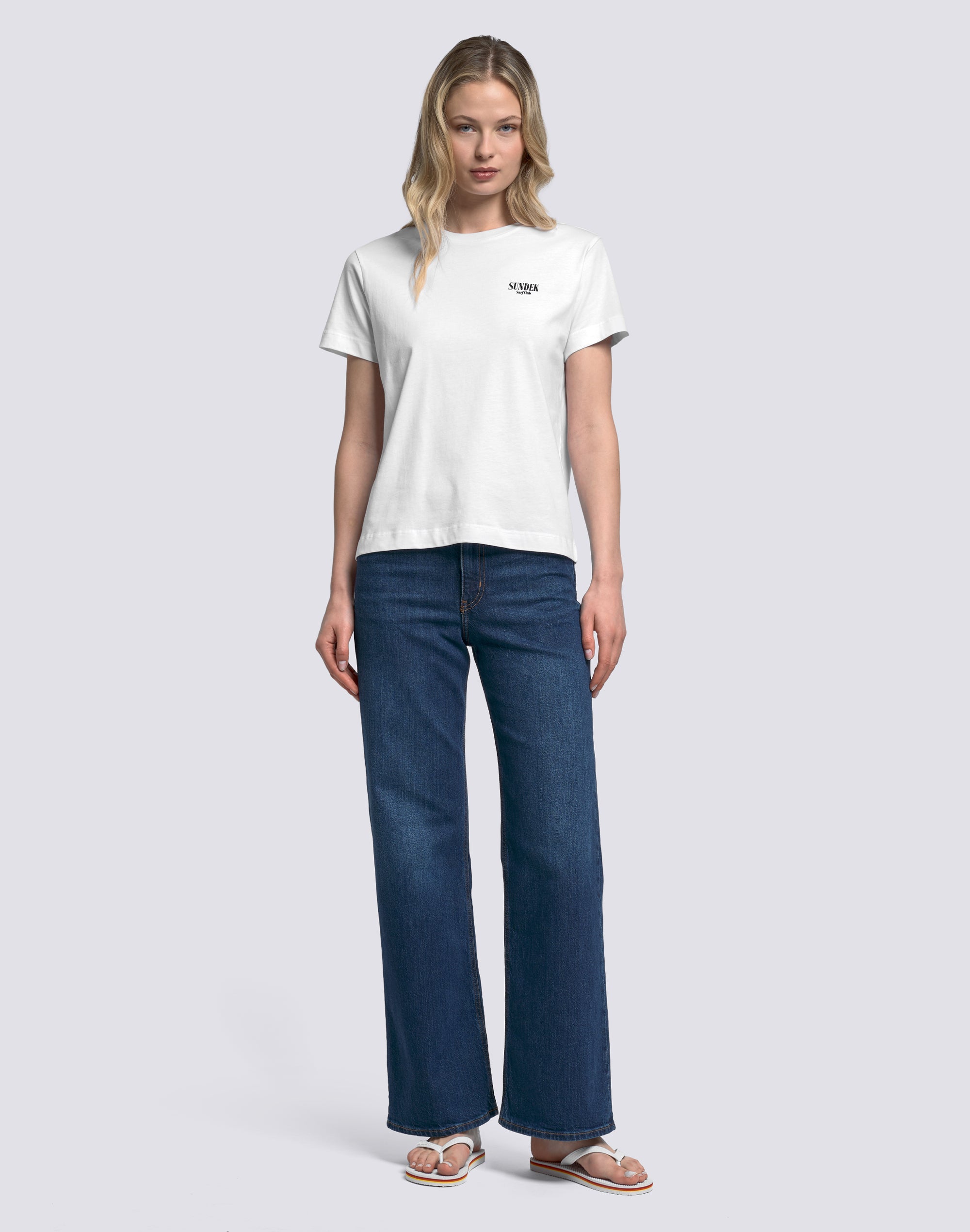 sundek-t-shirt-donna-stampe-fit-comfort-girocollo image 3