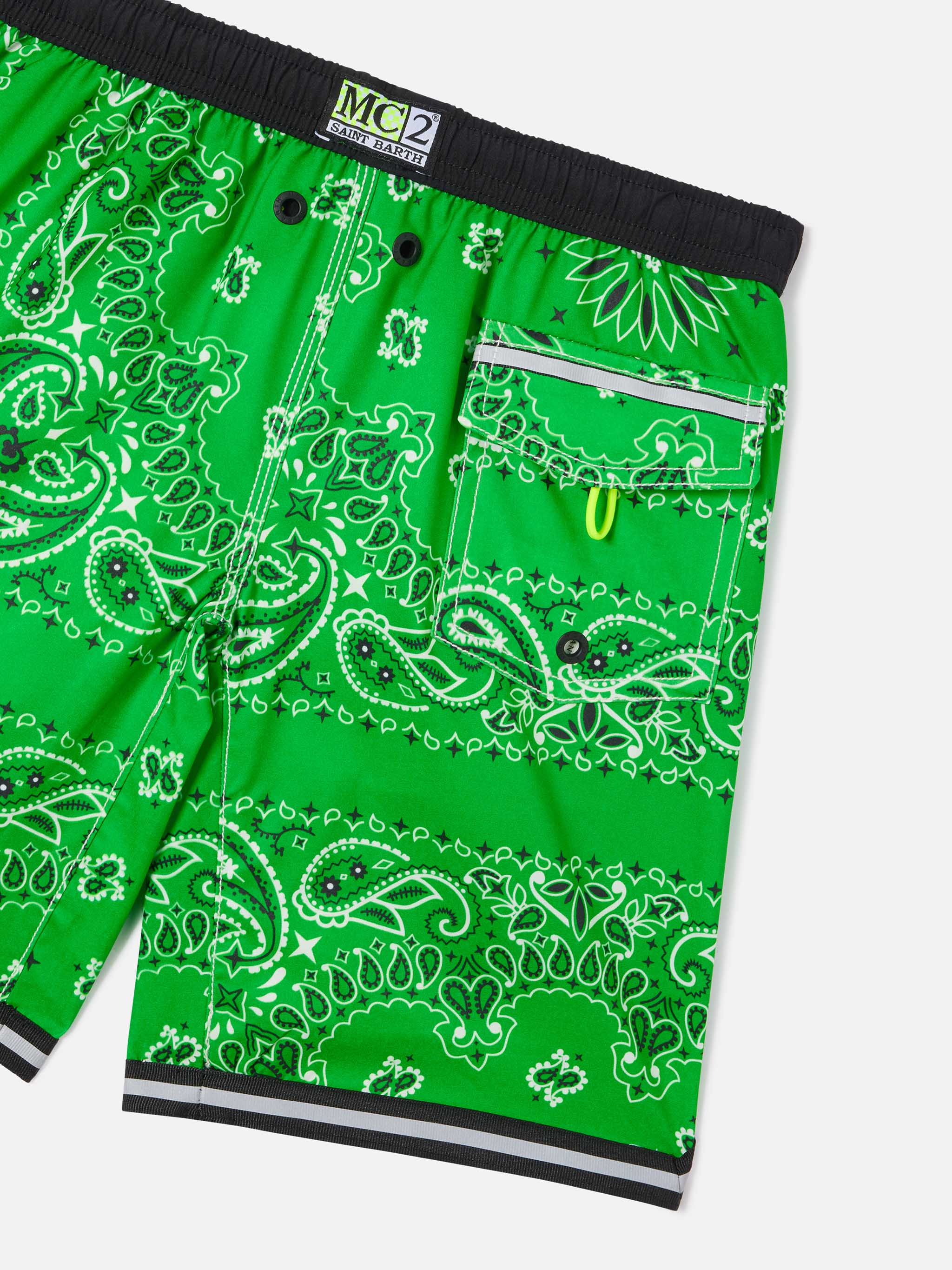 mc2-saint-barth-costume-mare-bambino-lungo-stampa-bandana-verde image 3