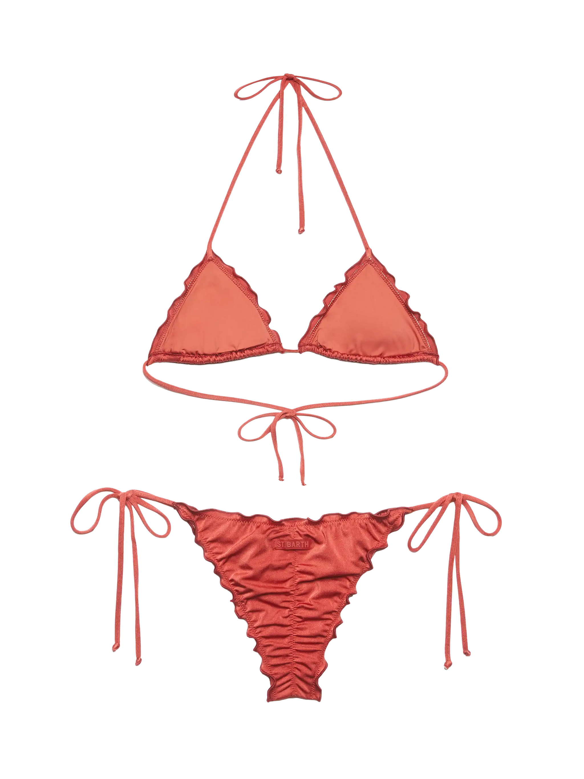 mc2-saint-barth-bikini-classico-a-triangolo-in-shimmer-rosso-mattone-sagittarius image 3