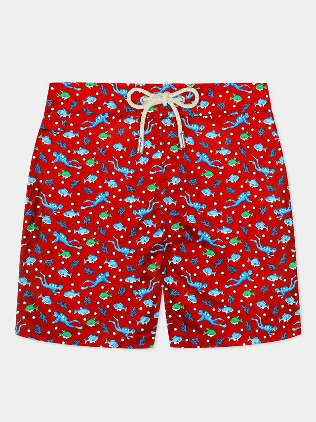mc2-saint-barth-lighting-micro-costume-uomo-rosso-stampa-diver image 1