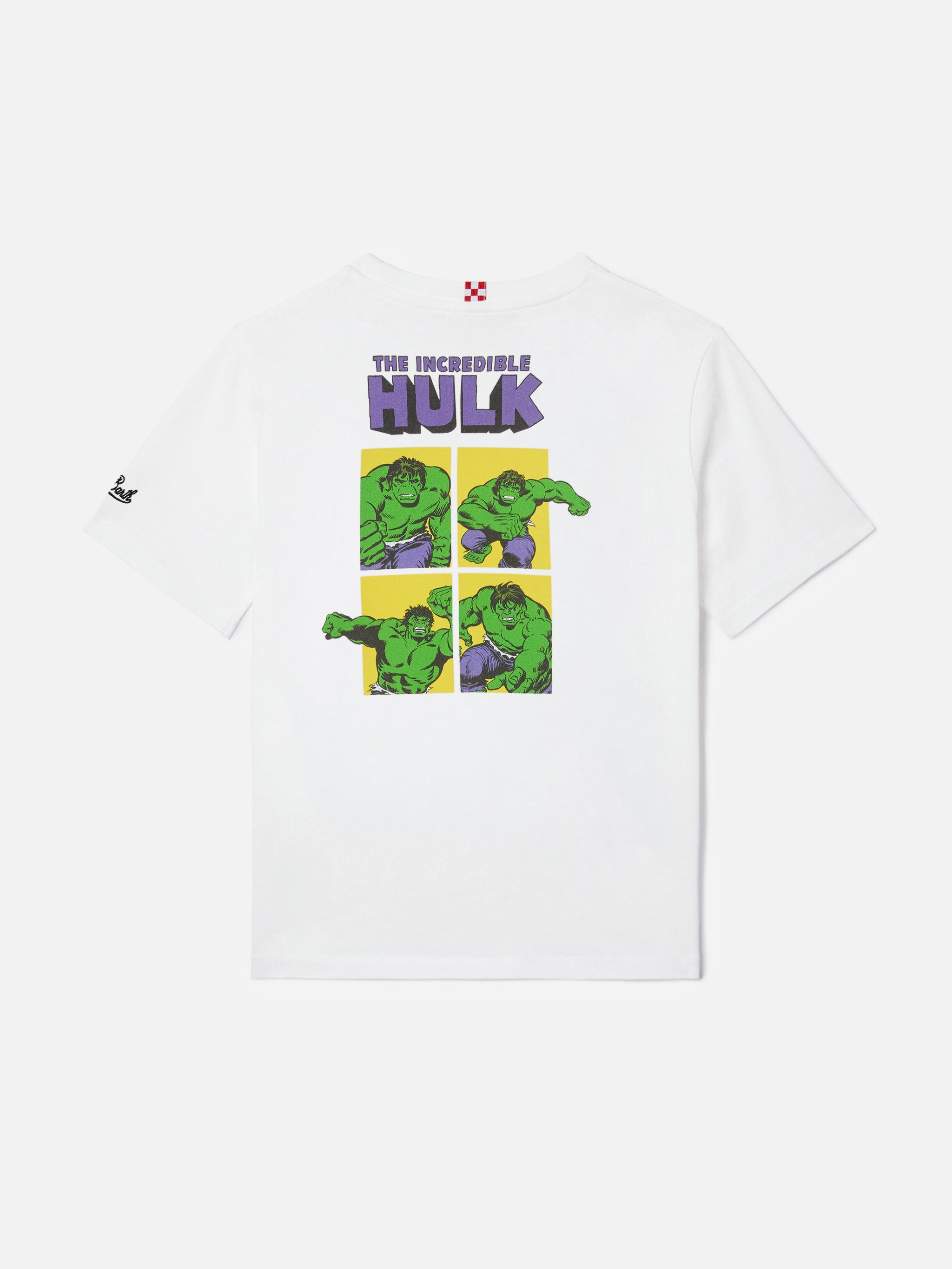mc2-saint-barth-t-shirt-portland-jr-bambino-bianca-hulk-marvel-special-edition image 1