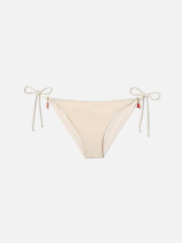 mc2-saint-barth-virgo-slip-mare-donna-shiny-cream-tinta-unita image 1