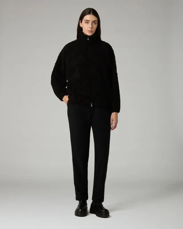 australian-teddy-tracksuit-tuta-uomo-nera-teddy-microfeel-made-in-italy image 1