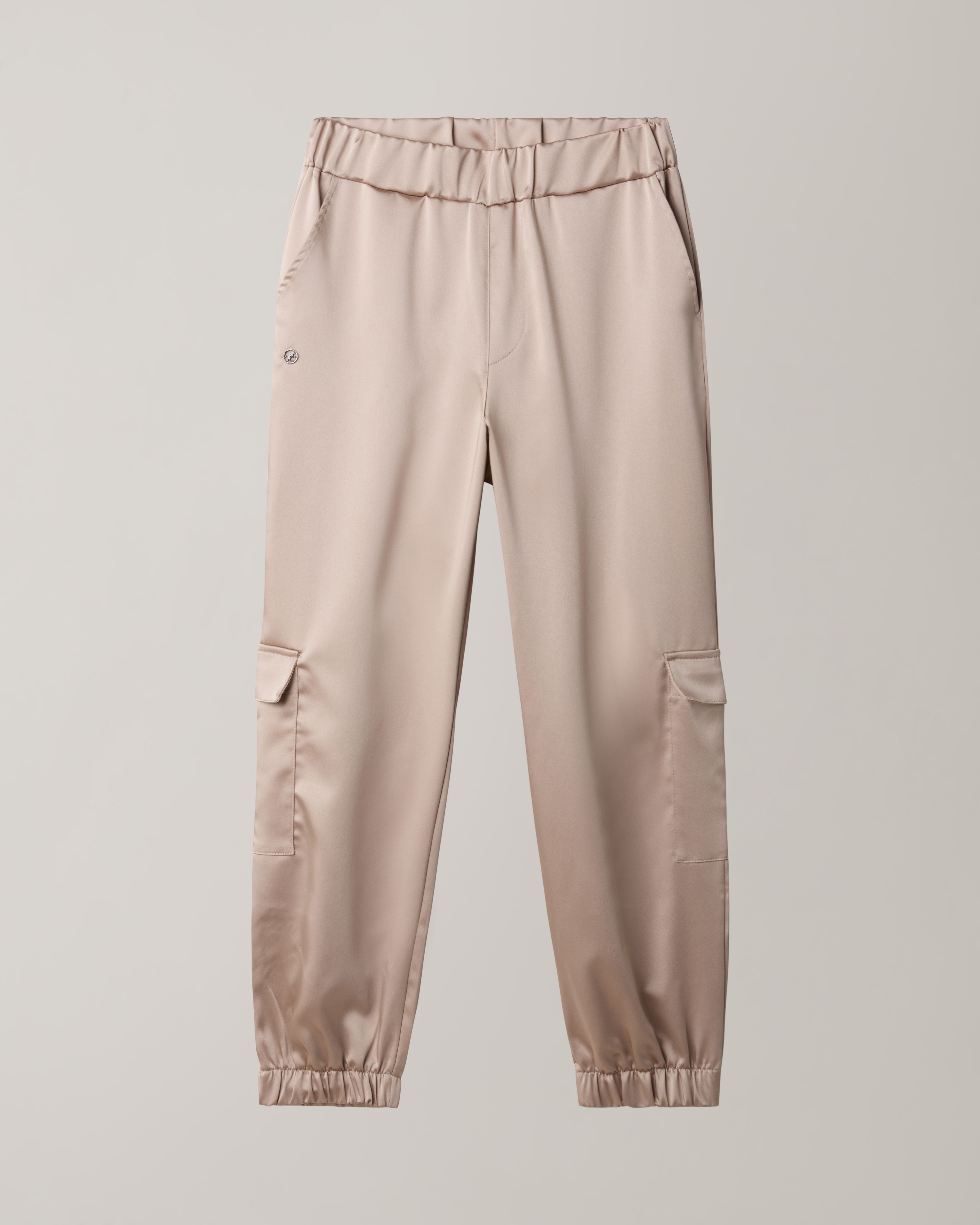 australian-glam-satin-pants-cargo-jogger-caffelatte image 6