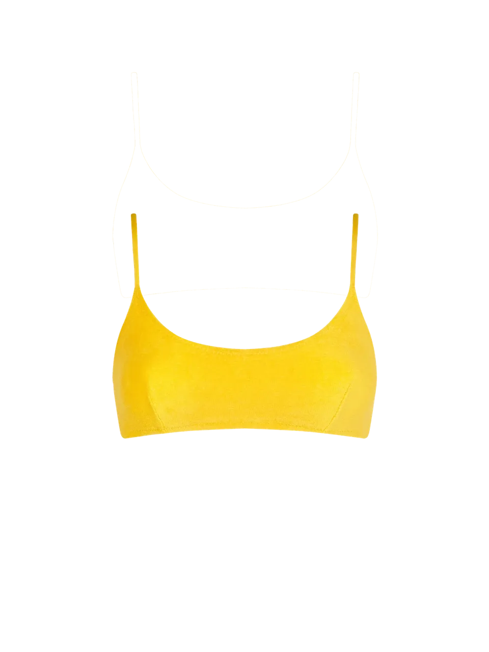 mc2-saint-barth-top-bikini-judy-in-tessuto-effetto-spugna-giallo-tinta-unita image 1