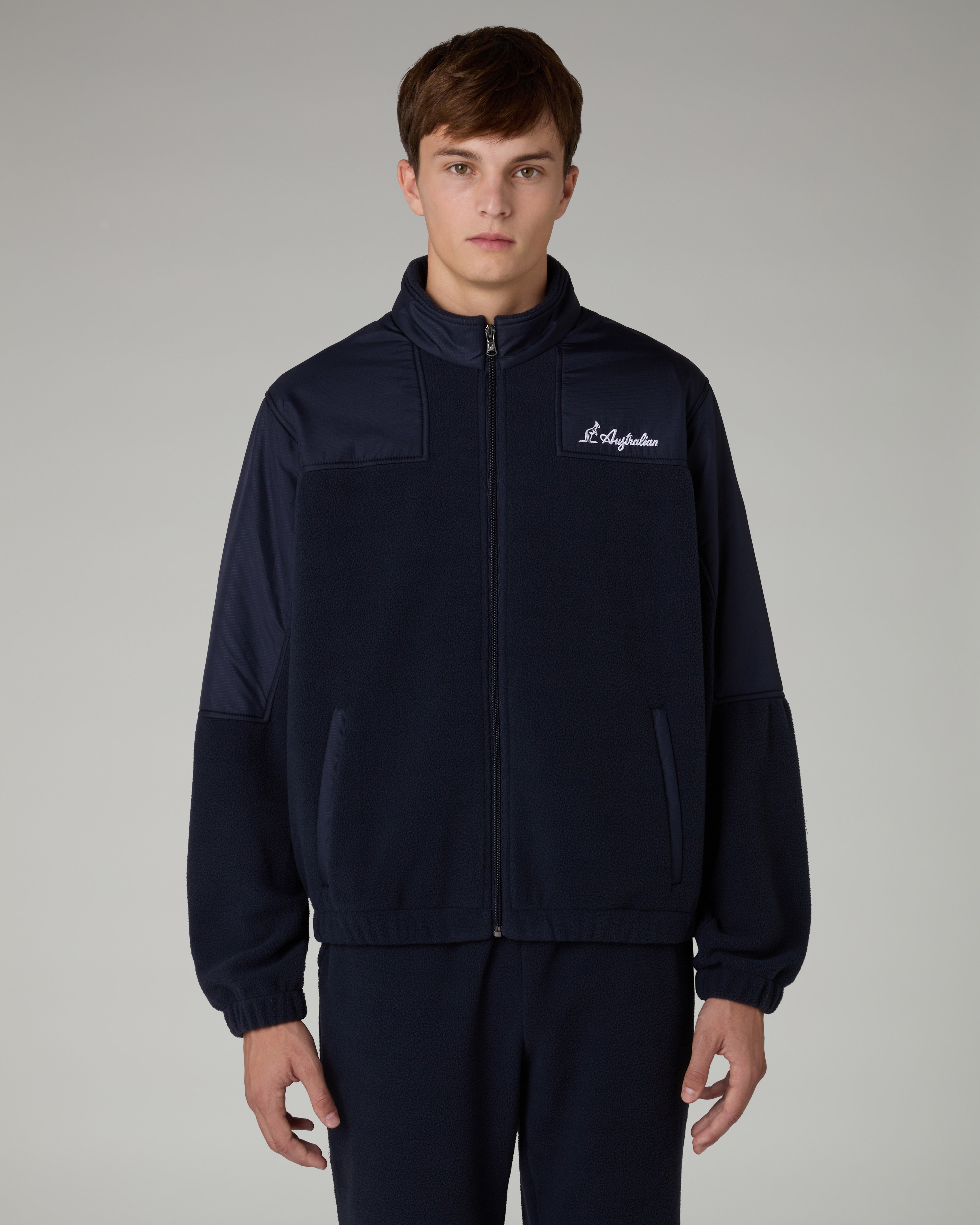 australian-color-block-track-jacket-eclipse-blue-giacca-pile image 1