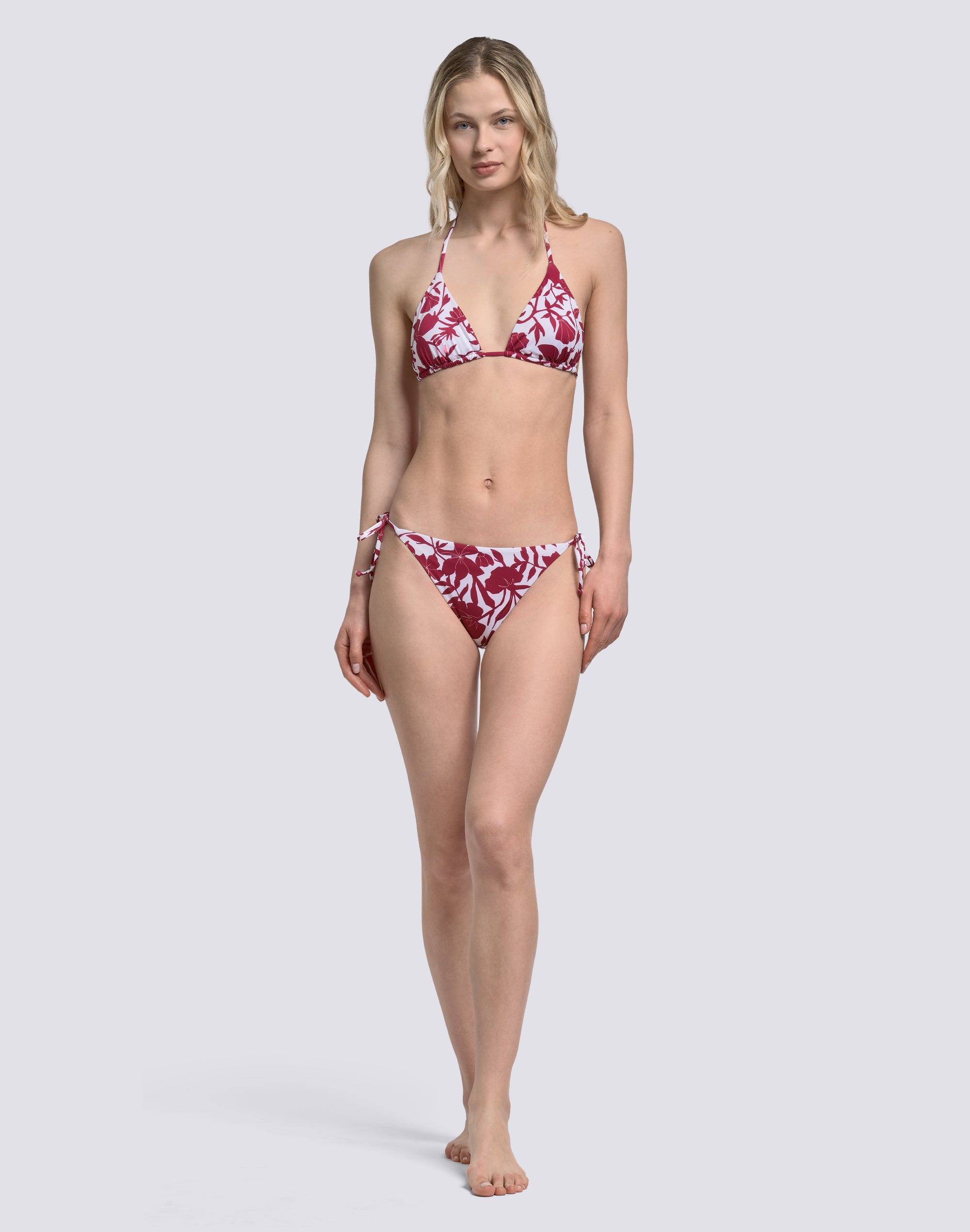 sundek-anita-bikini-slip-donna-fianchi-regolabili-stampa-patchy-flowers image 2