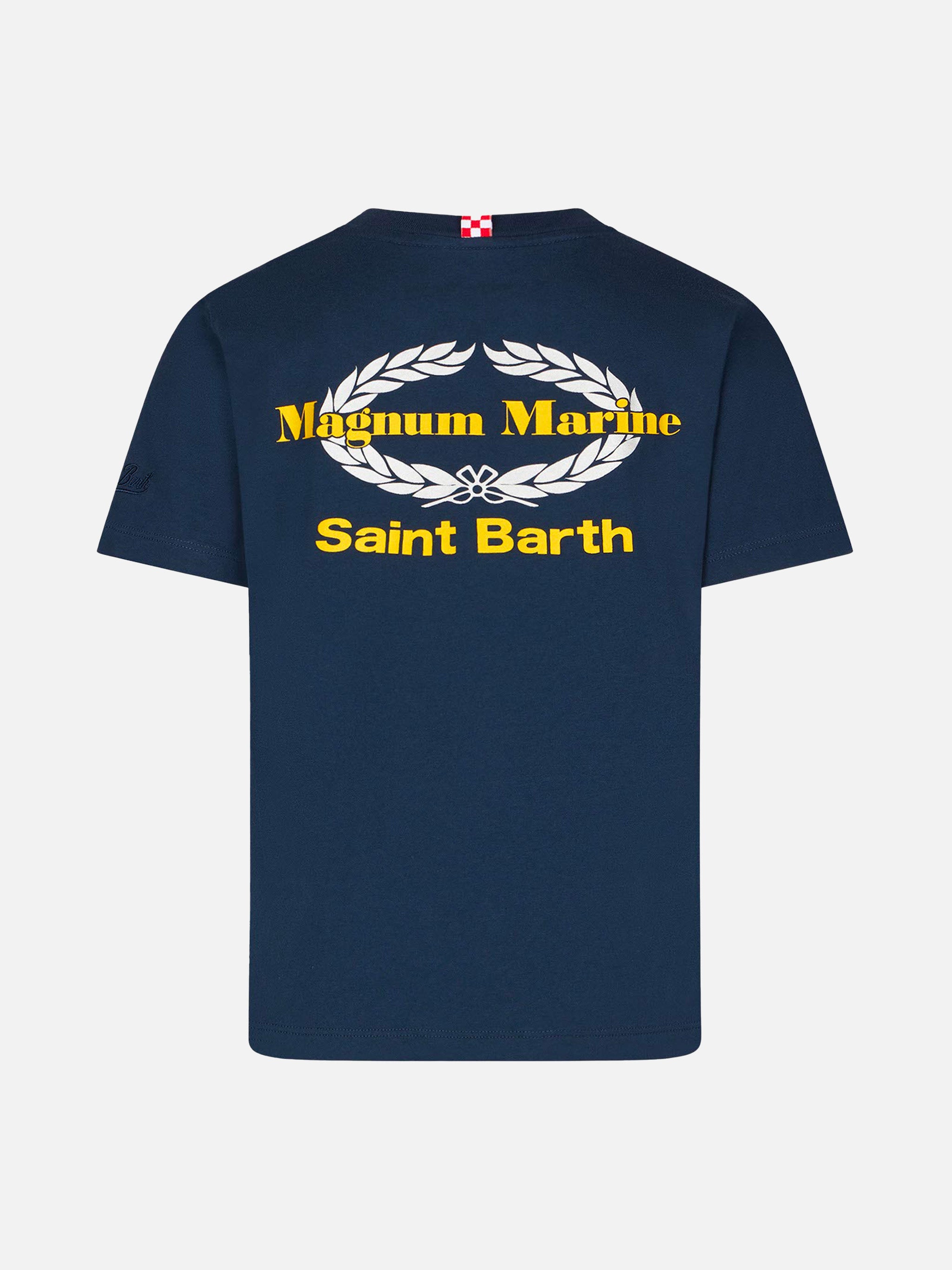 mc2-saint-barth-t-shirt-bambino-tsh0001-cotone-blu-stampa-magnum-marine-edizione image 3