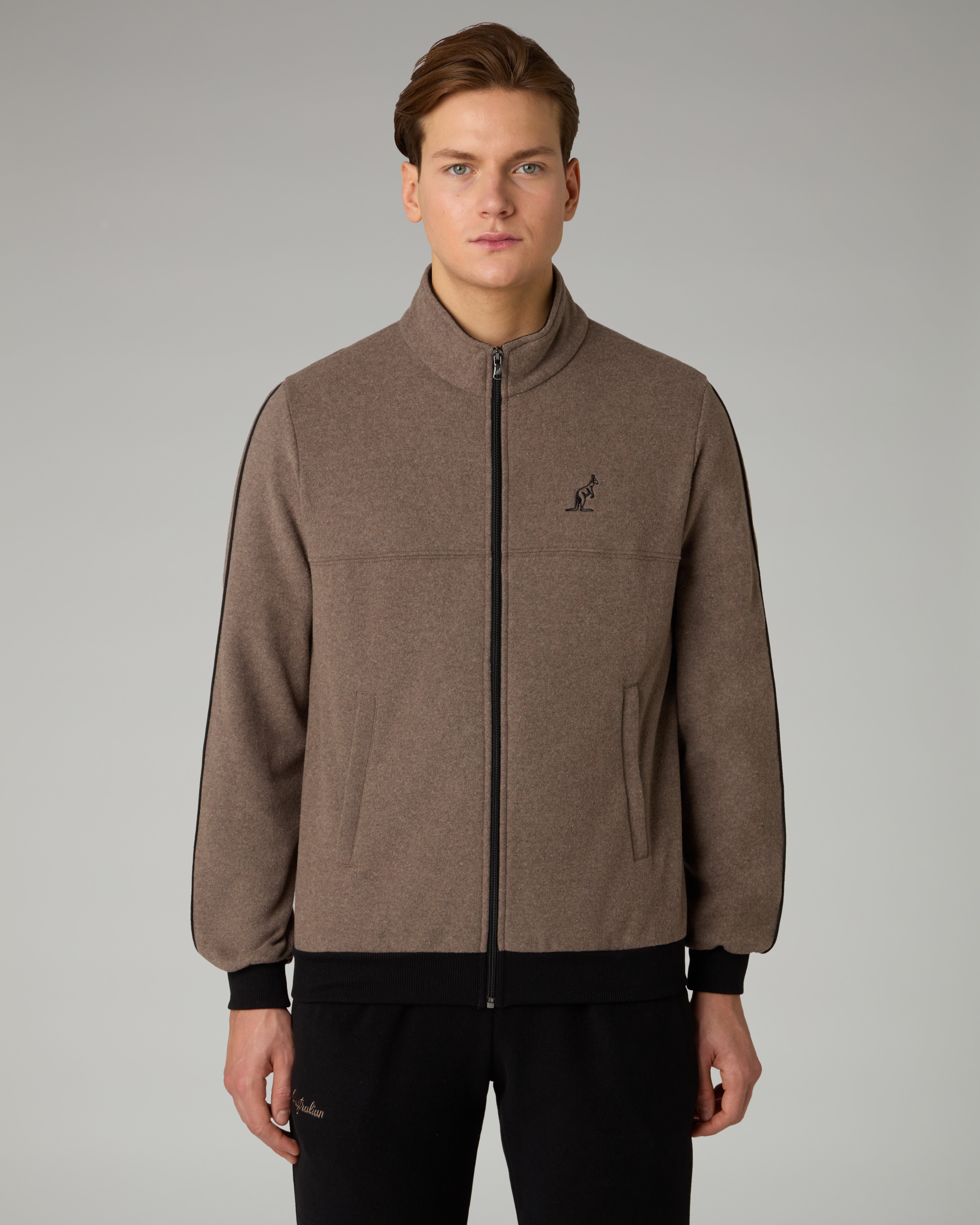 australian-classy-tracksuit-softech-tuta-completa-nocciola image 3