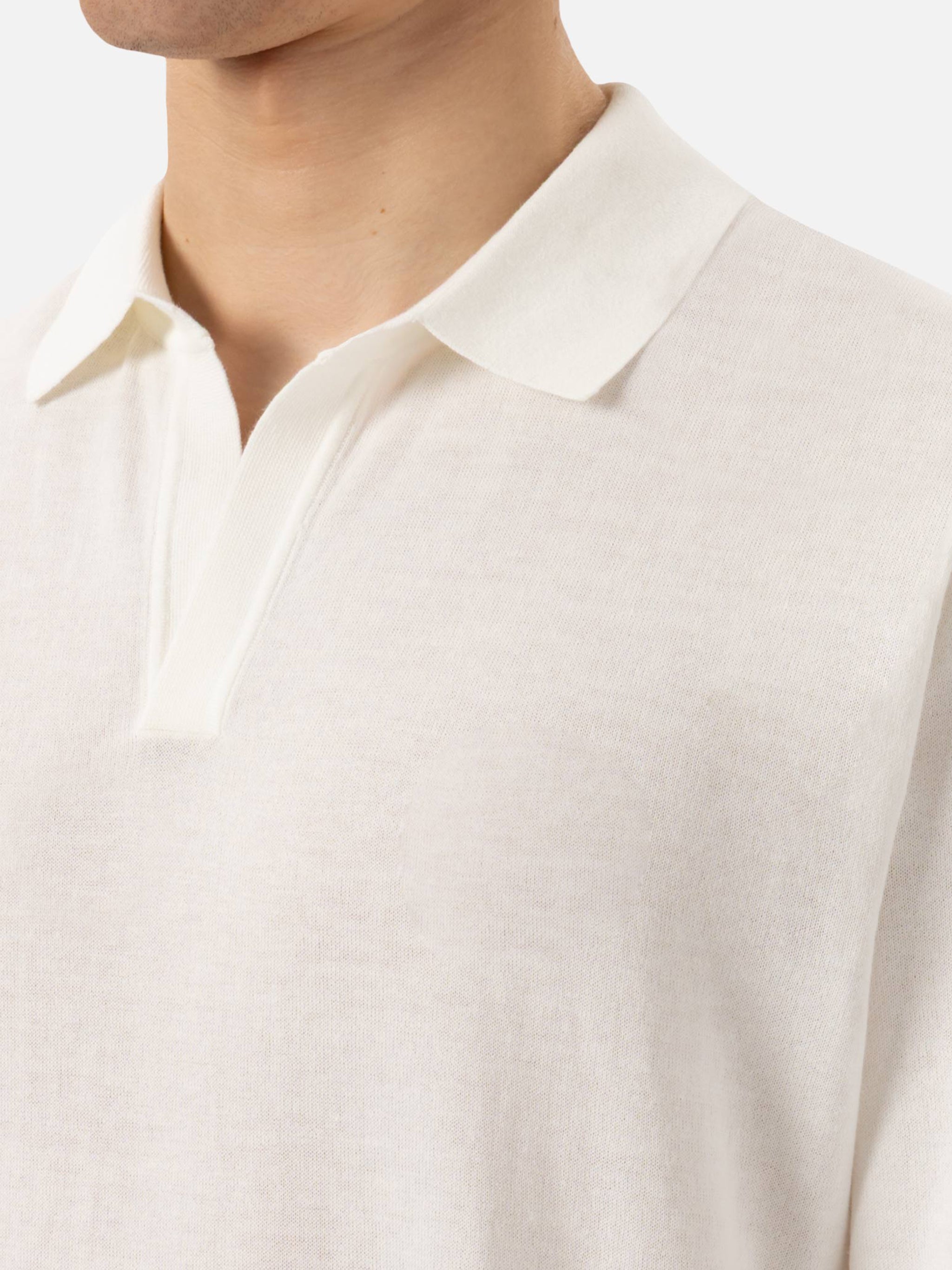 mc2-saint-barth-polo-sloan-uomo-in-maglia-bianca-senza-bottoni image 2