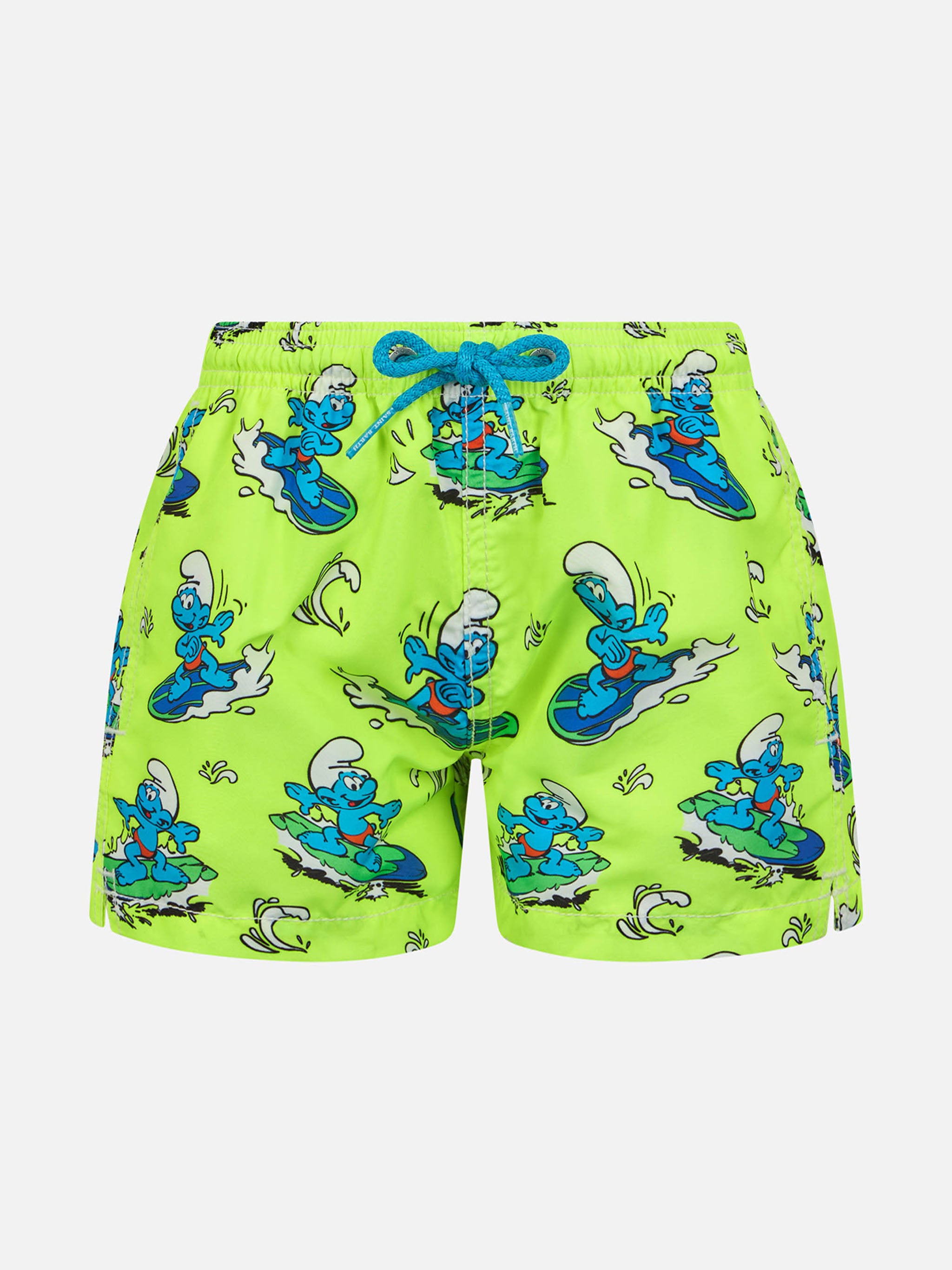 mc2-saint-barth-jean-costume-bambino-puffi-giallo-media-lunghezza image 1
