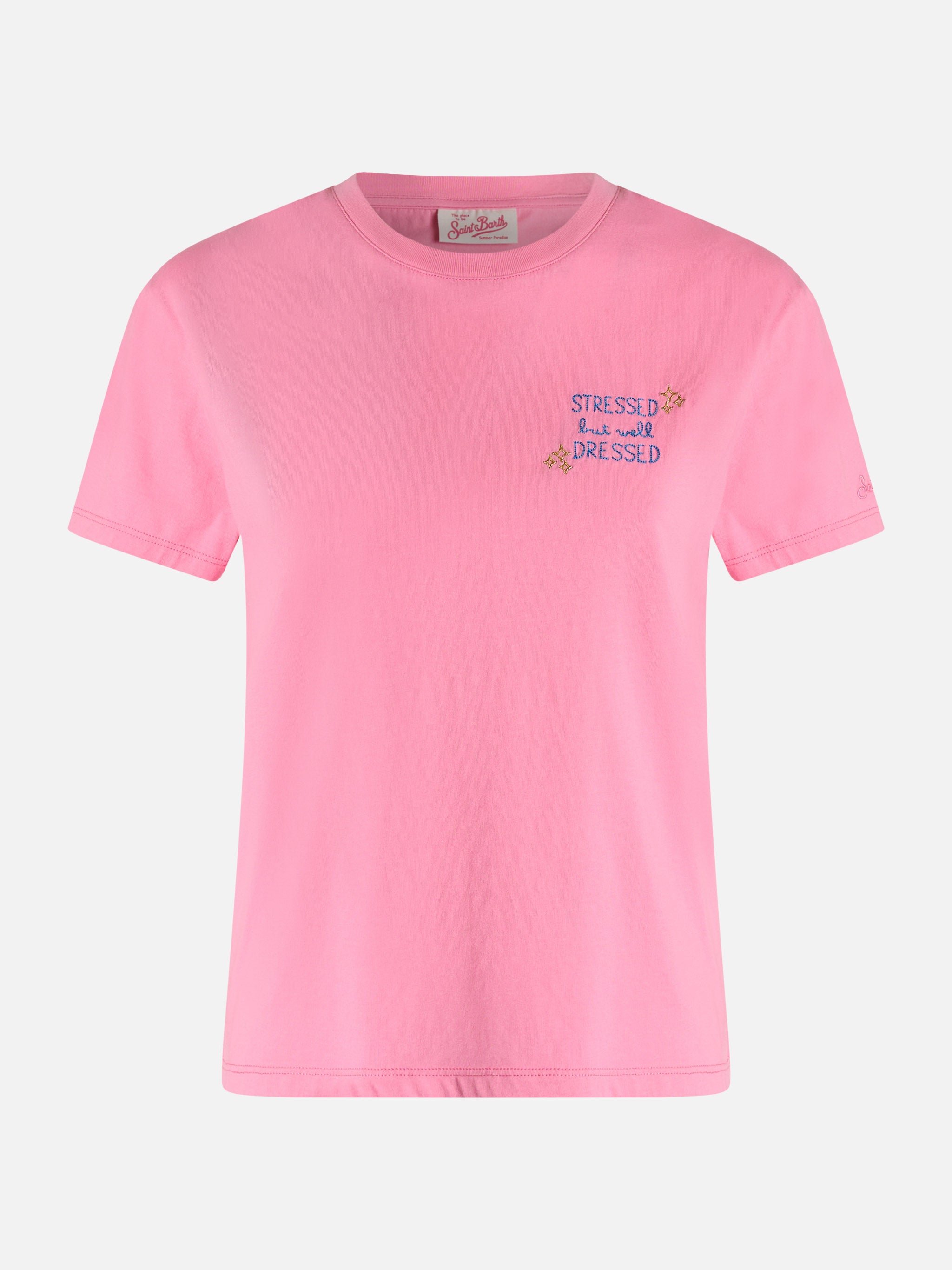 mc2-saint-barth-emilie-t-shirt-in-cotone-rosa-con-ricamo-stressed-but-well-dress image 3
