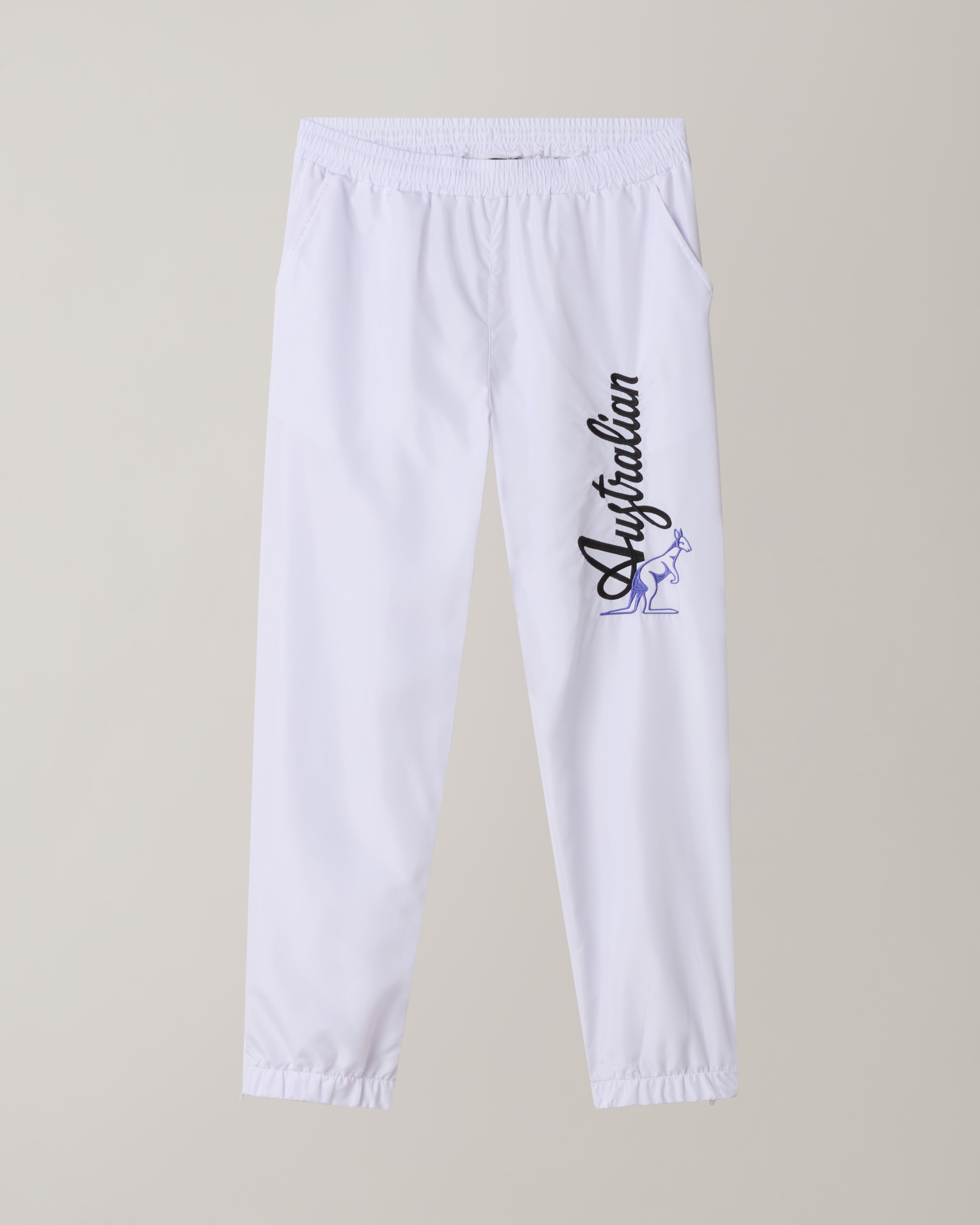 australian-lost-bumper-track-pant-pantalone-tecnico-smash-bianco-mesh image 7
