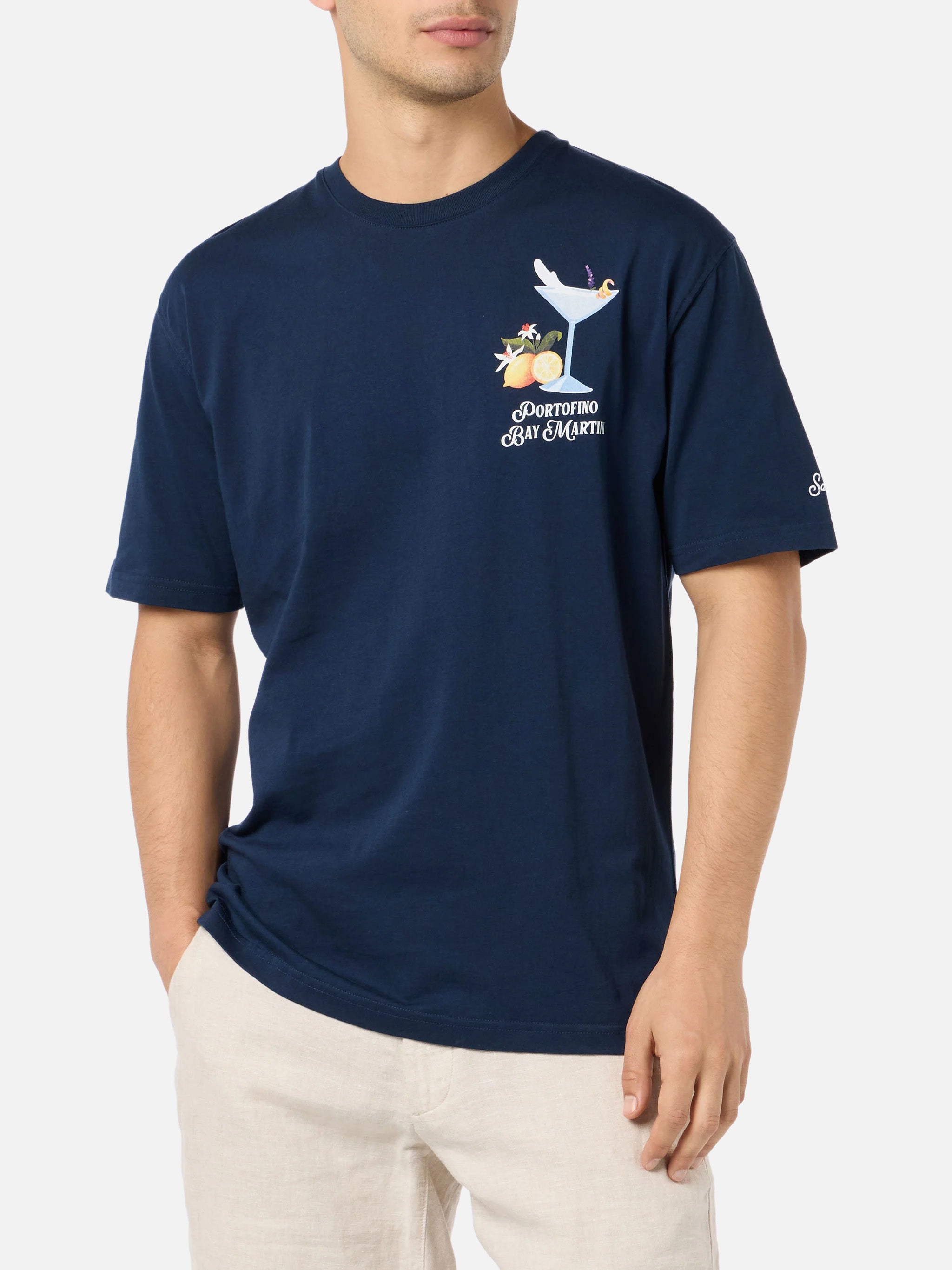 mc2-saint-barth-ecstasea-t-shirt-uomo-portofino-bay-martini-blu-special-edition image 3