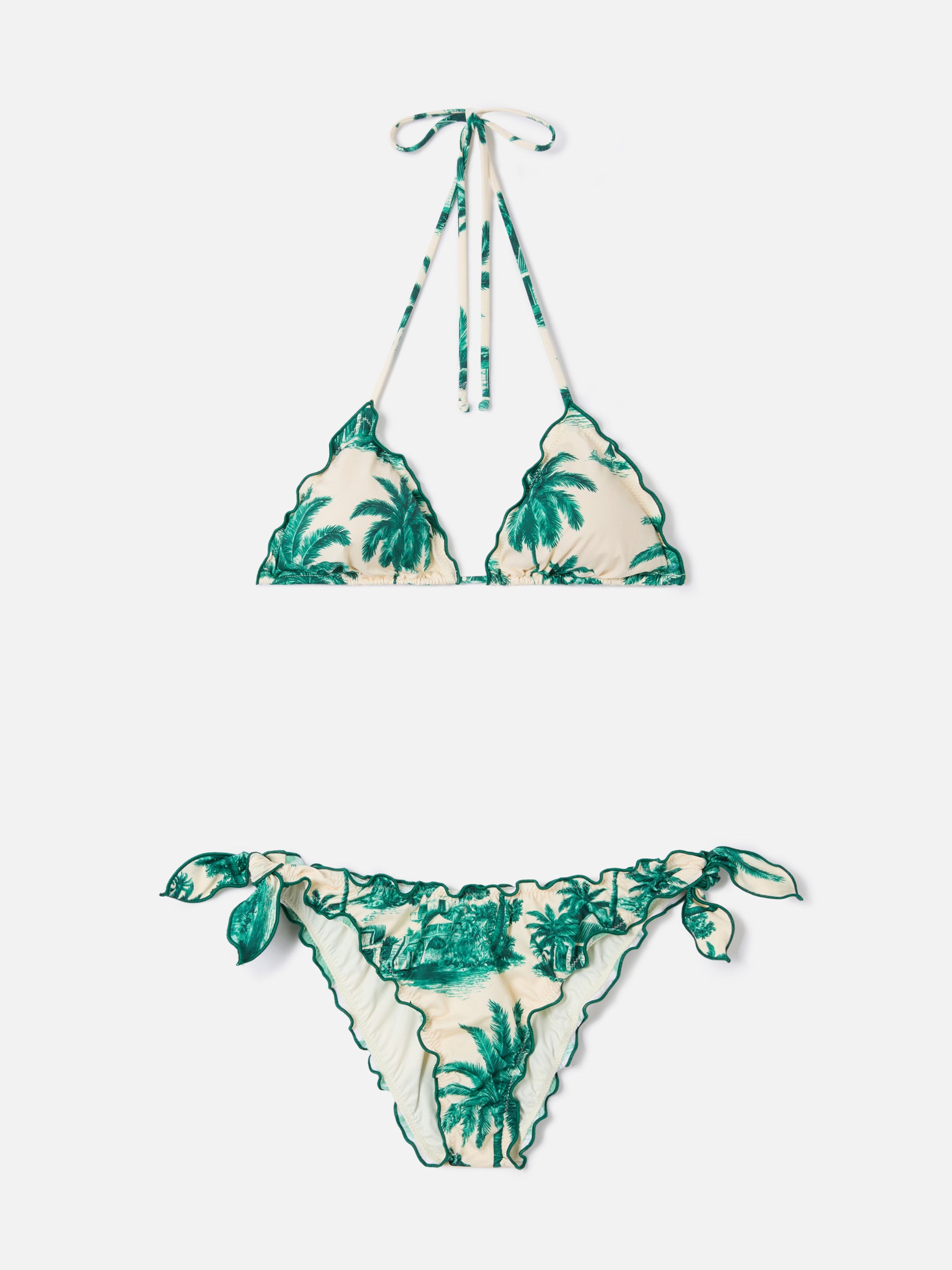 mc2-saint-barth-sarius-bikini-triangolo-toile-de-jouy-verde-special-edition image 1