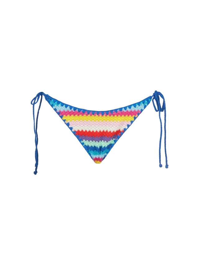 mc2-saint-barth-slip-mare-marielle-crochet-multicolor-con-laccetti image 1
