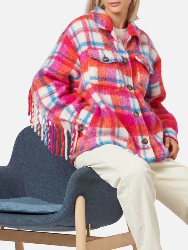 mc2-saint-barth-giacca-marceline-overshirt-donna-in-tessuto-misto-tartan-multico image 1