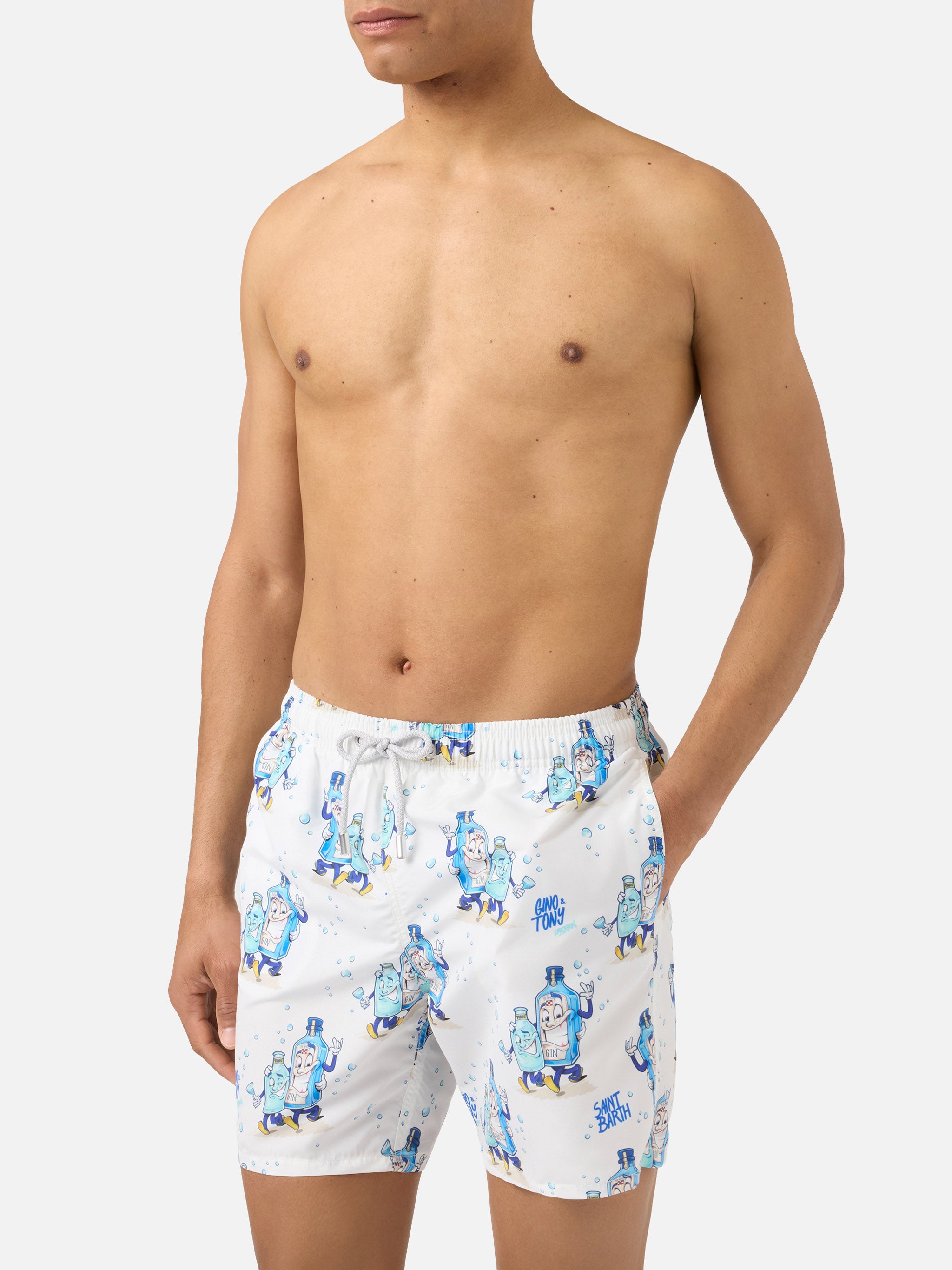 mc2-saint-barth-gustavia-costume-mare-uomo-bianco-stampa-gino-tony-special-editi image 3