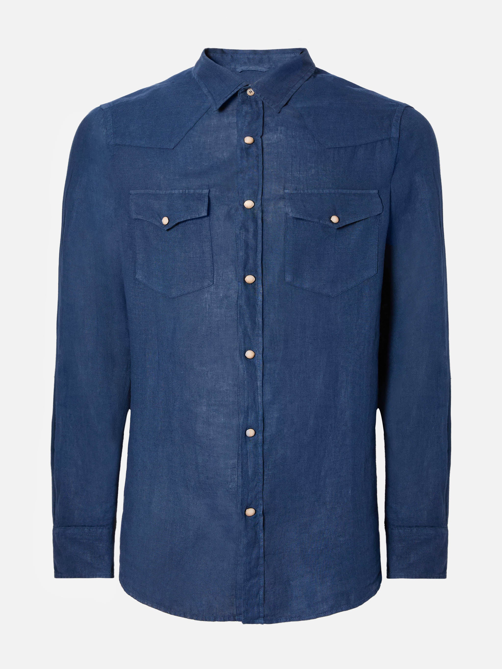 mc2-saint-barth-greg-camicia-uomo-in-lino-effetto-denim-blu-navy image 4