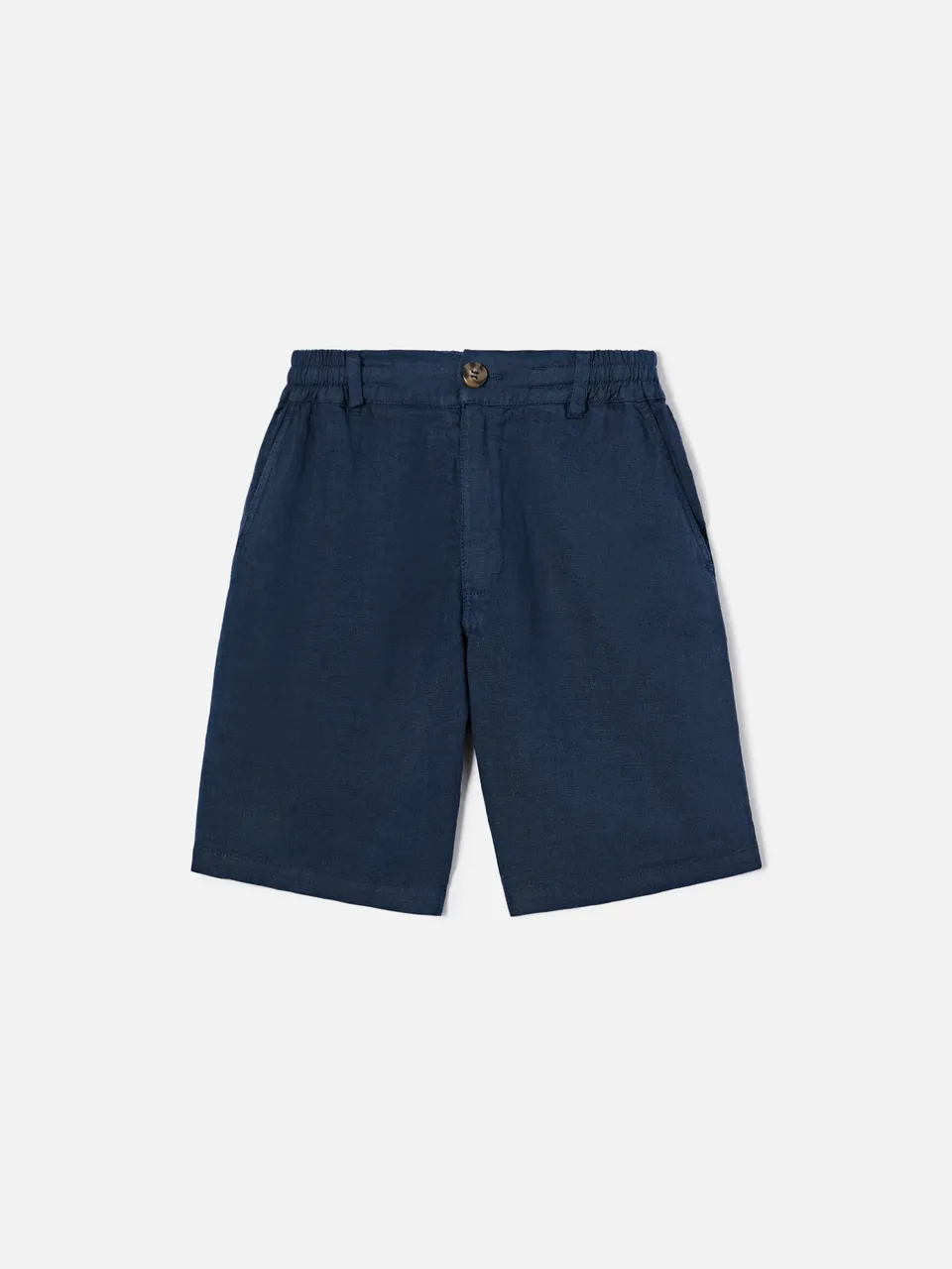 mc2-saint-barth-ischia-jr-shorts-bambino-lino-blu-navy image 1