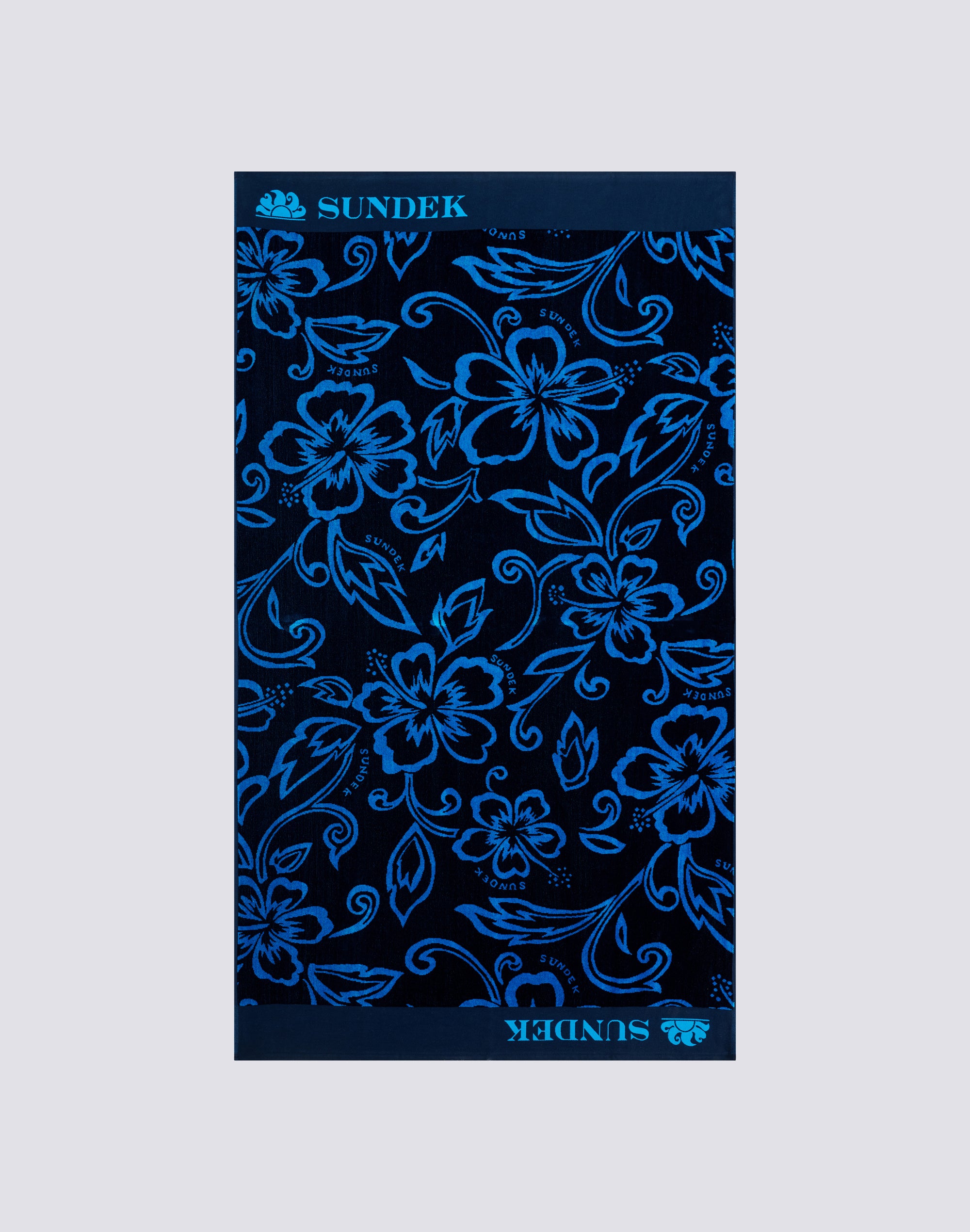 sundek-goldenwave-telo-mare-in-spugna-jacquard-hibiscus-sk23-100x180 image 1