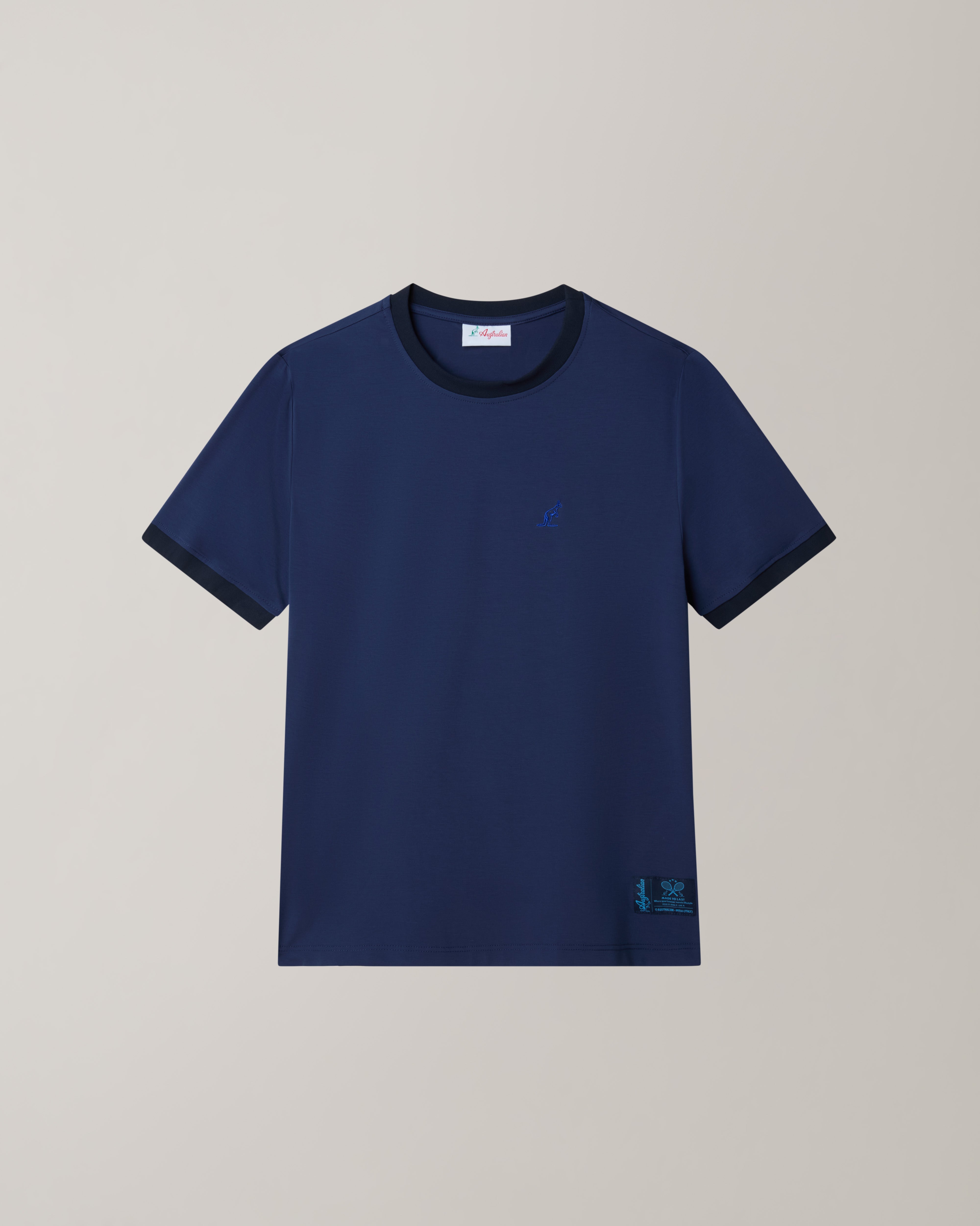 australian-flowline-t-shirt-t-shirt-flow-interlock-blu-cosmo-made-in-italy image 6