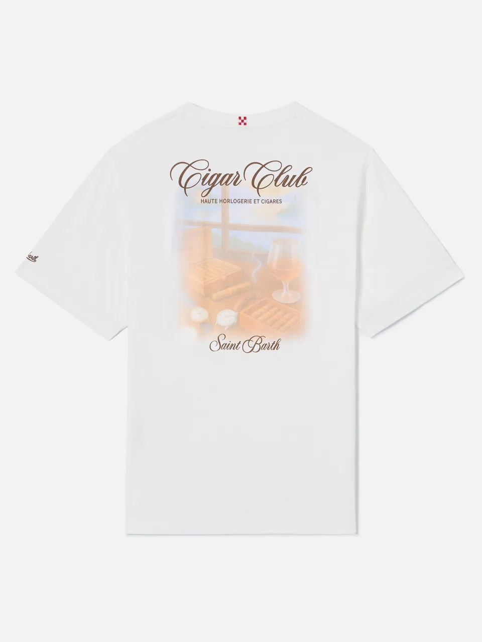 mc2-saint-barth-portland-t-shirt-uomo-bianca-cigar-club-in-cotone image 1