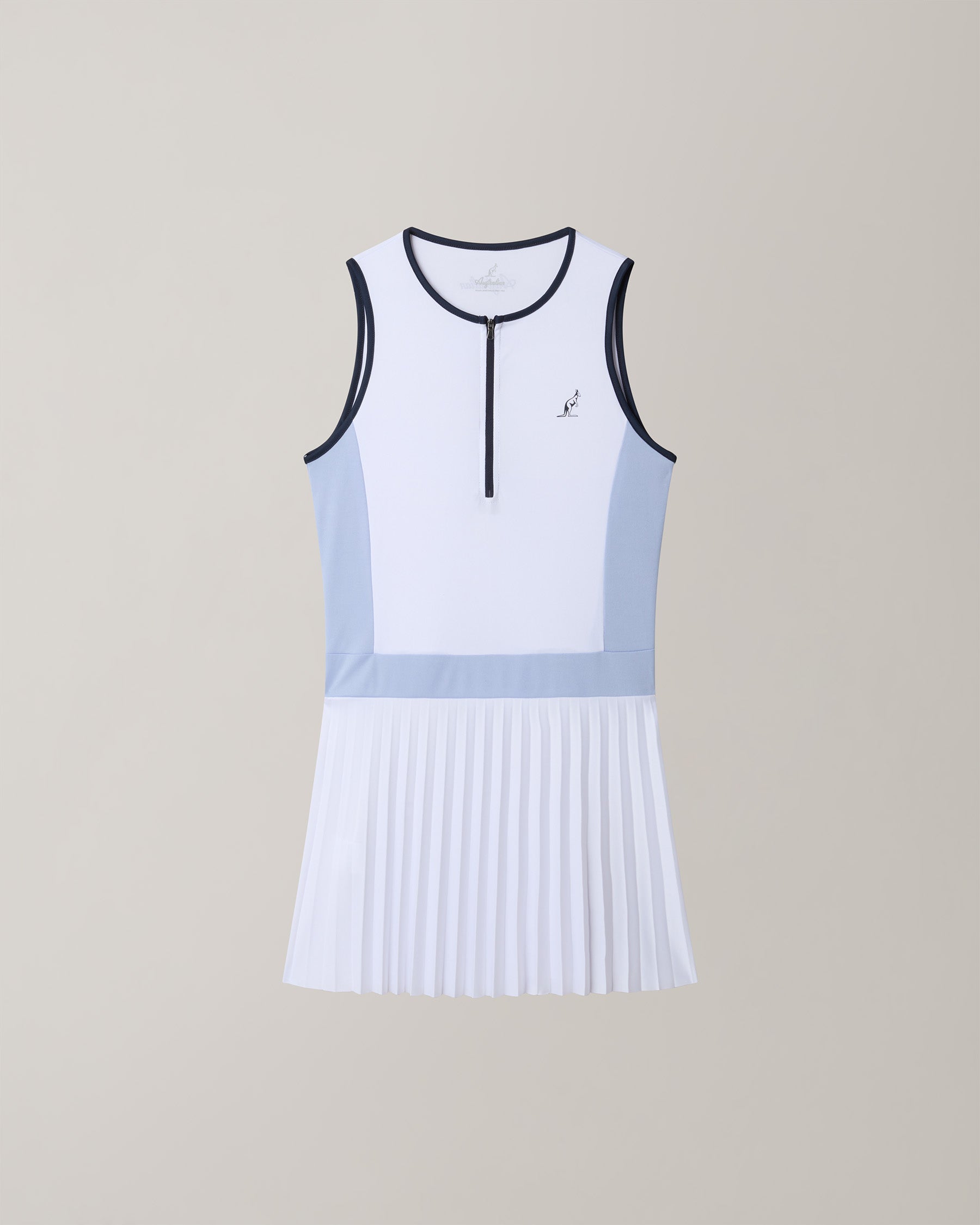 australian-absinth-dress-abito-bianco-in-tessuto-ace-con-gonna-plissettata image 6