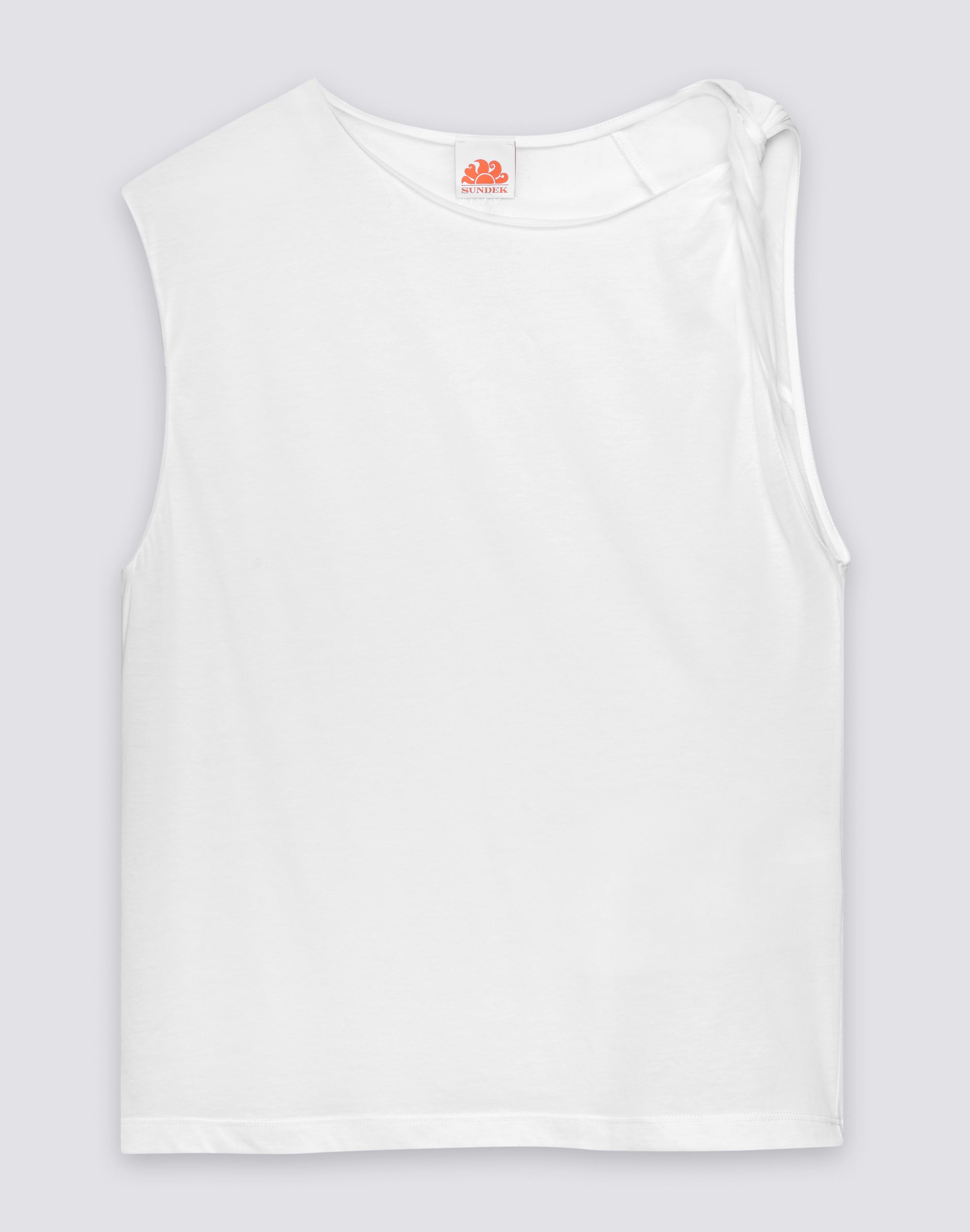 sundek-canotta-donna-in-cotone-jersey-con-nodo-sulla-spalla-2 image 1