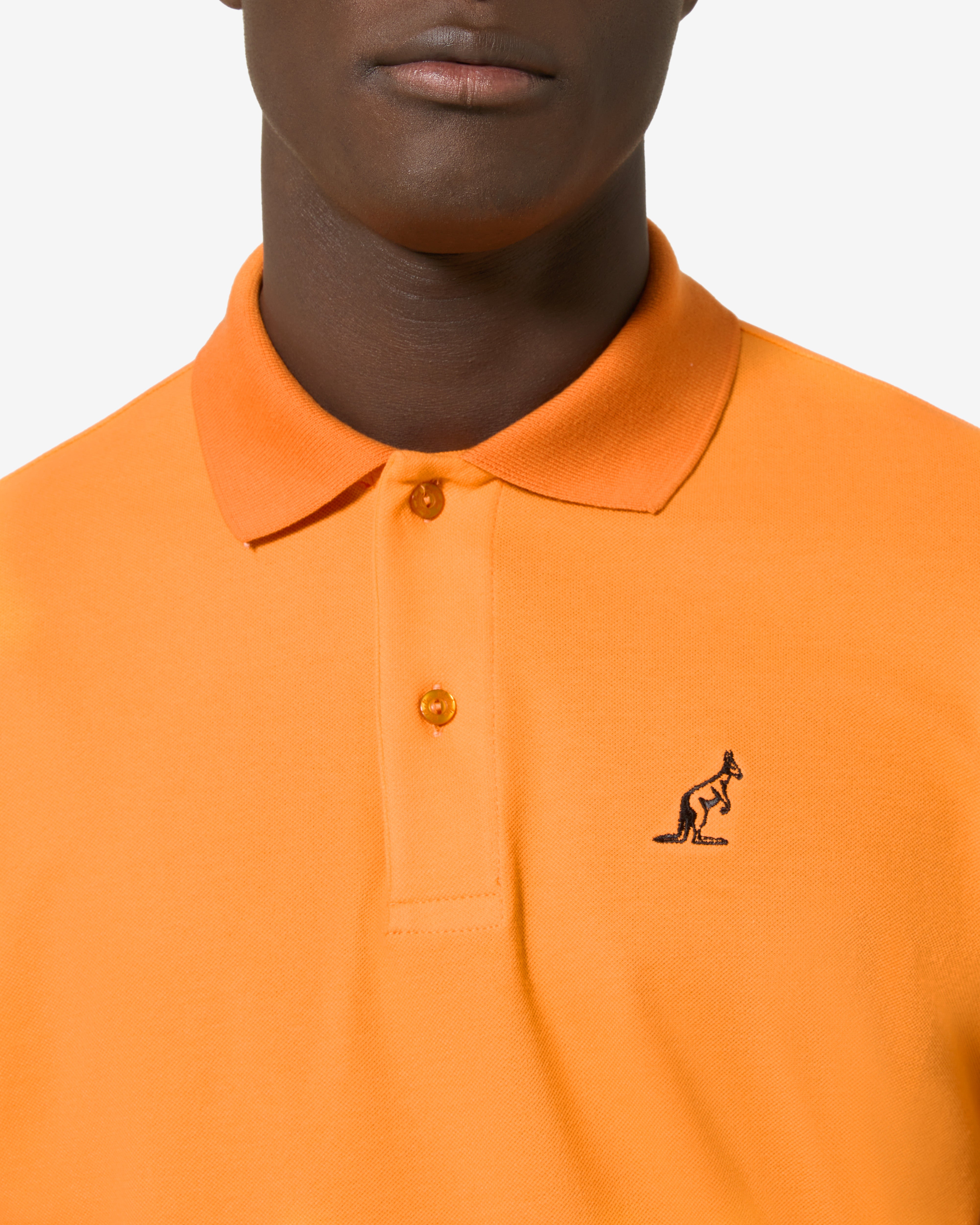 australian-collage-polo-shirt-arancio-acceso-polo-piquet-regular-fit image 4