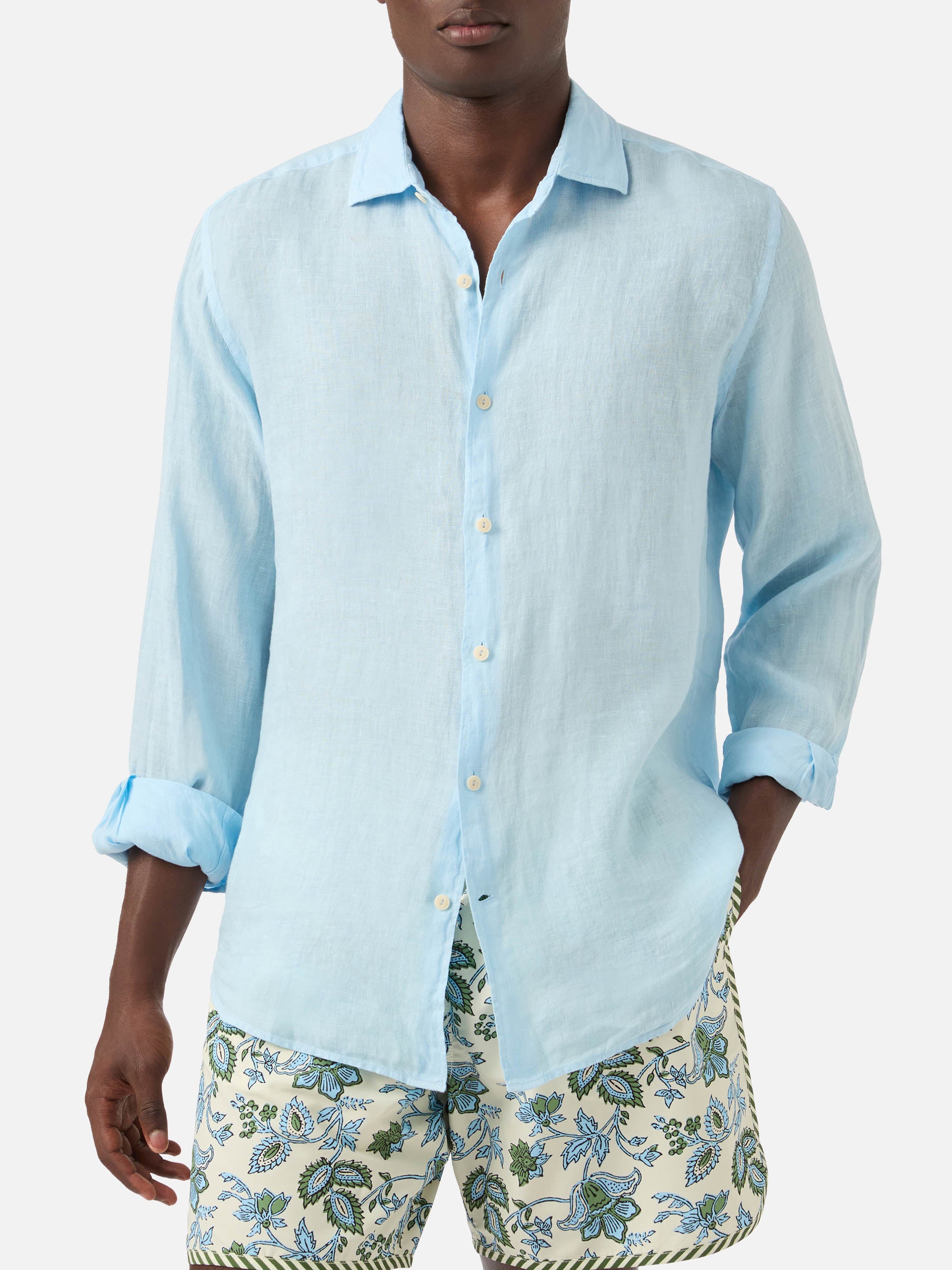 mc2-saint-barth-camicia-pamplona-in-puro-lino-azzurra-uomo image 1