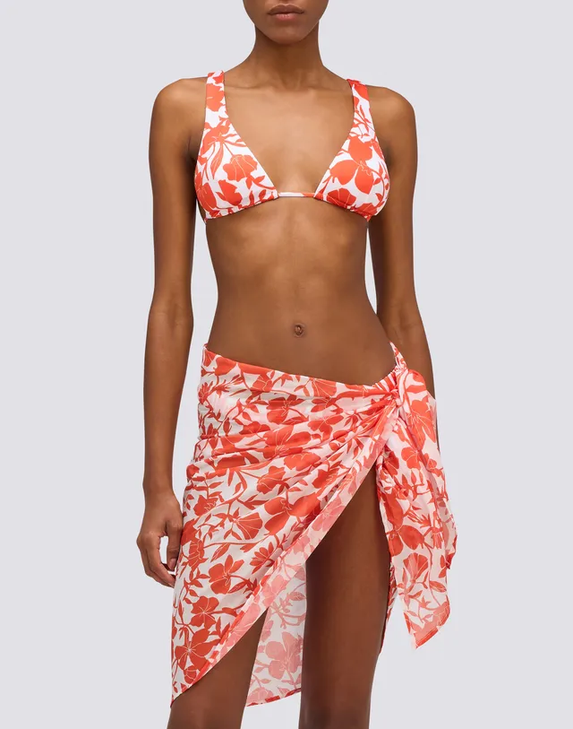 sundek-pareo-mare-in-cotone-voile-stampa-patchy-flowers-con-nodo image 1