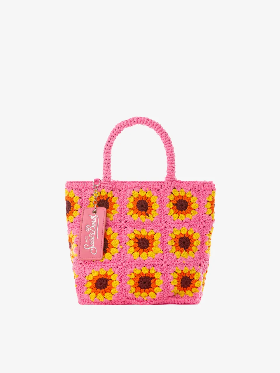 mc2-saint-barth-halima-borsa-uncinetto-girasole-rosa-24x22x8-cm image 1