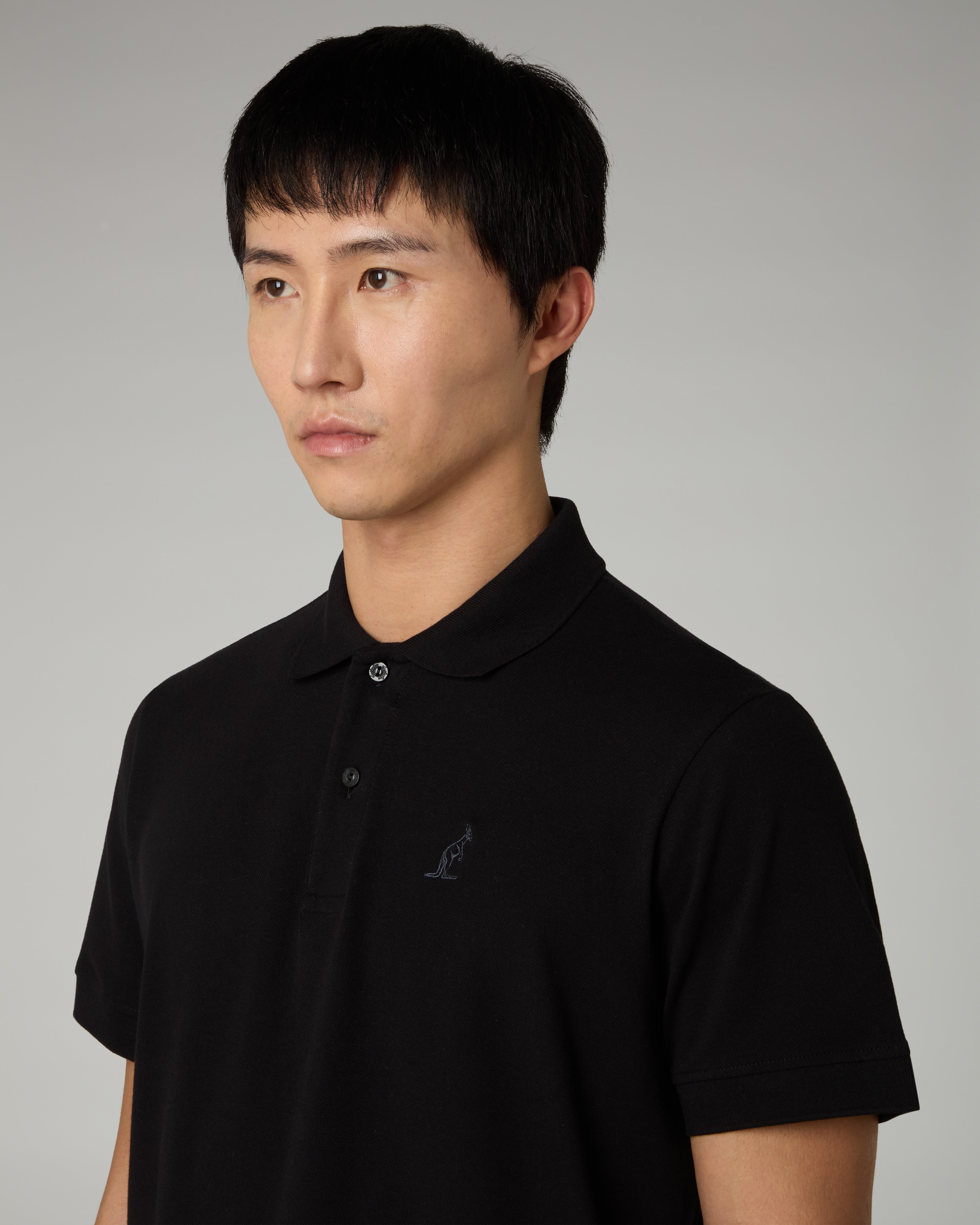 australian-easy-polo-shirt-polo-nera-piquet-elasticizzato image 4